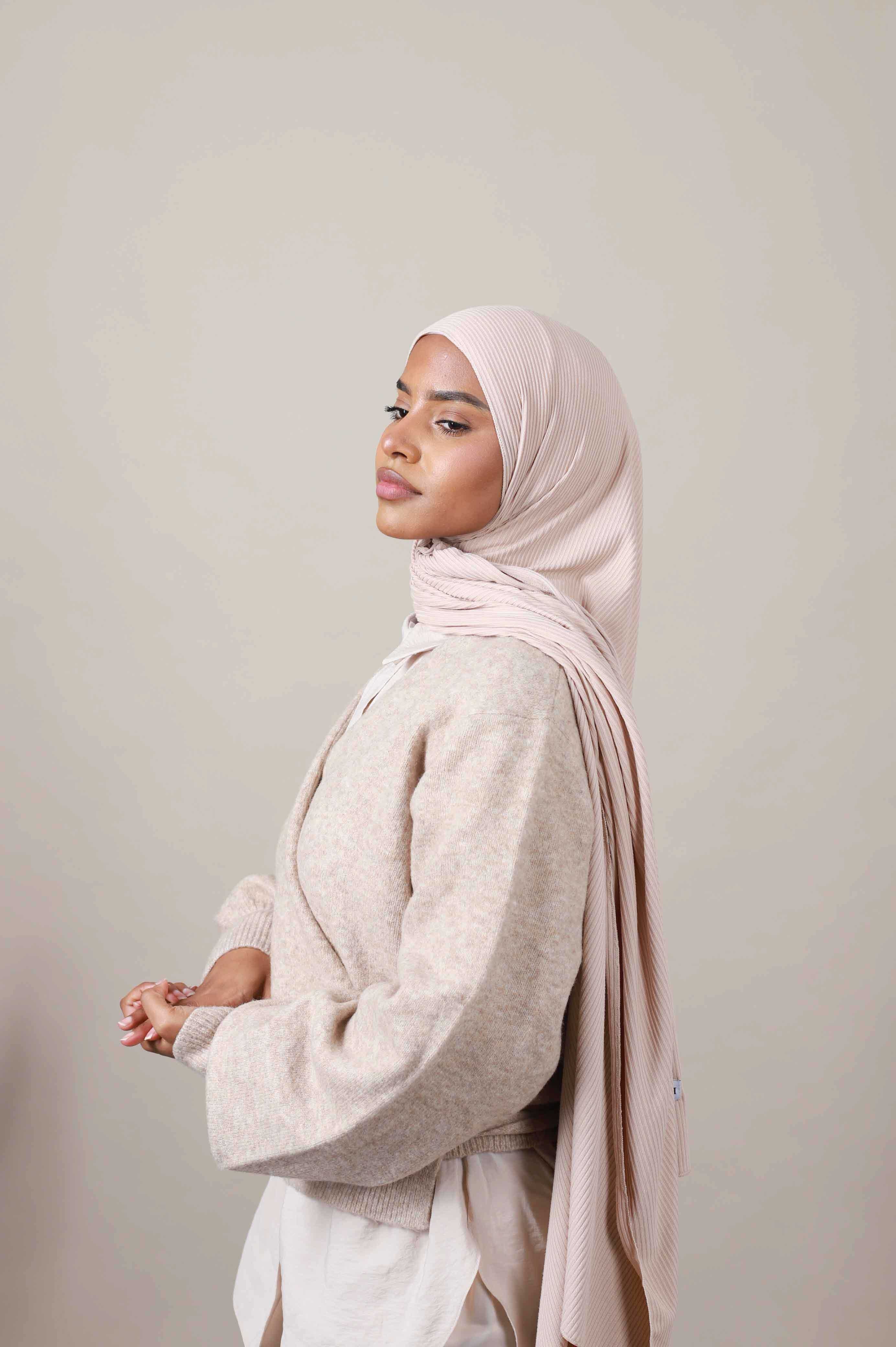 Jersey hijab côtelé