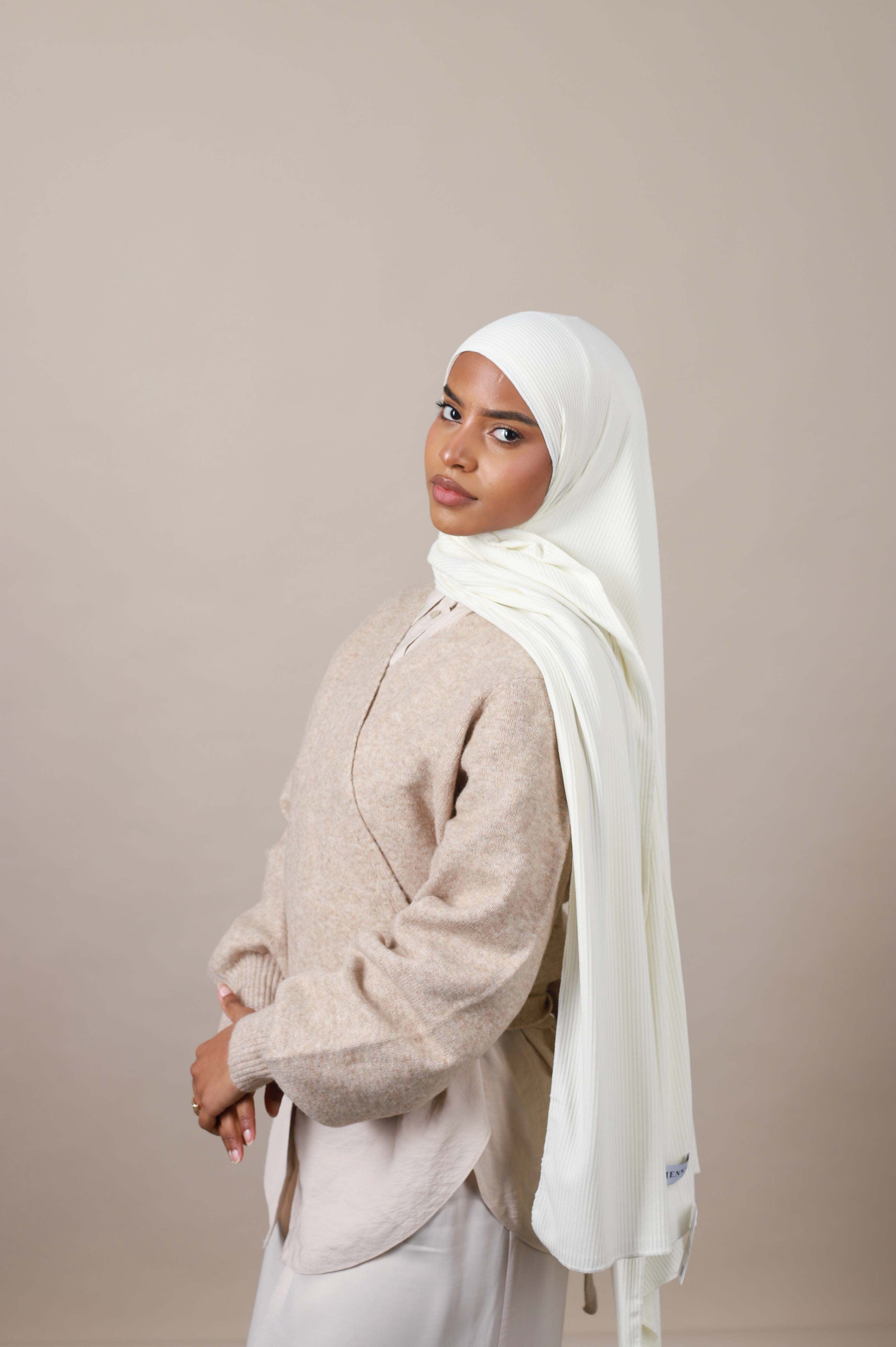 Jersey hijab côtelé