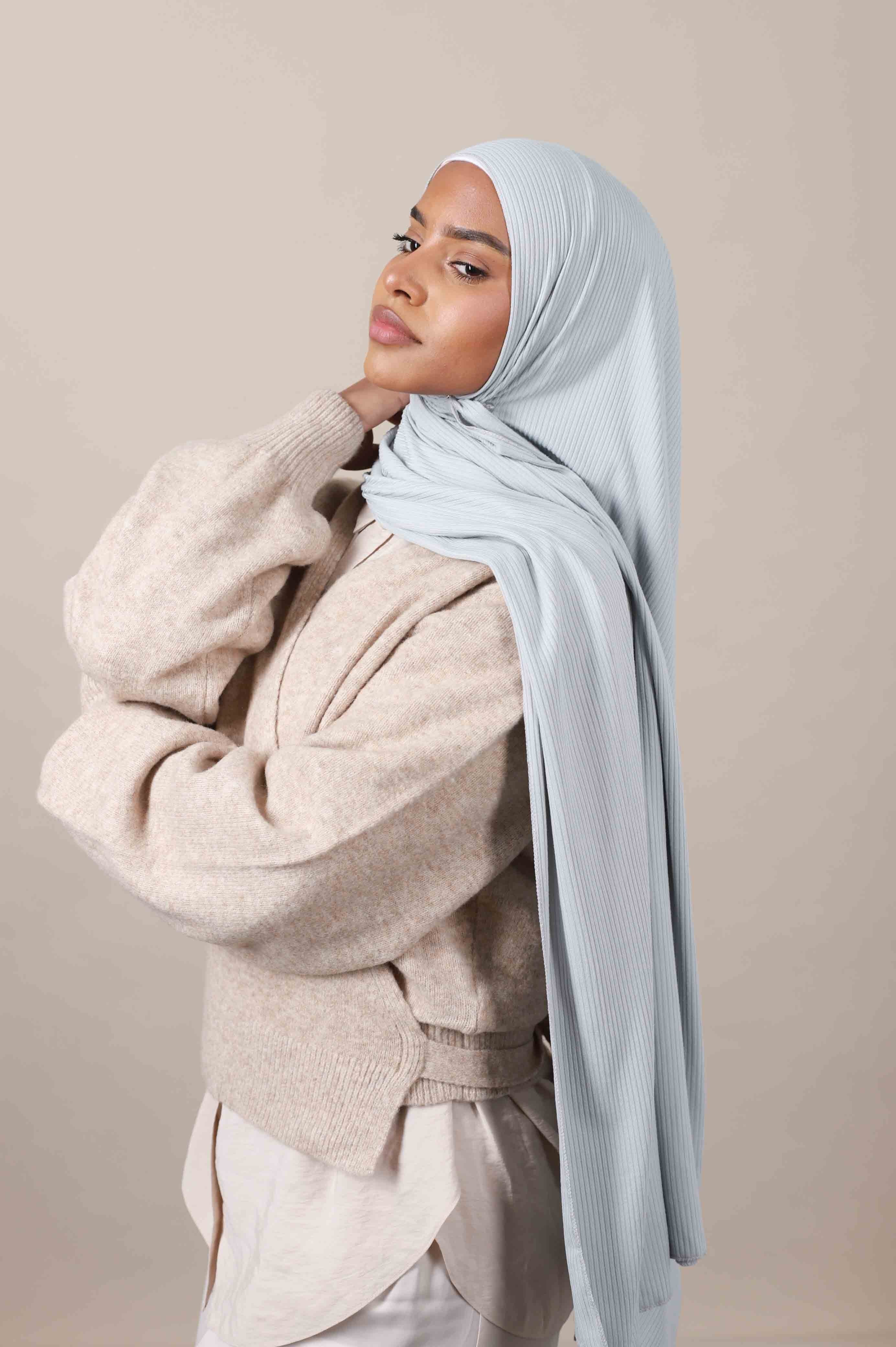 Jersey hijab côtelé