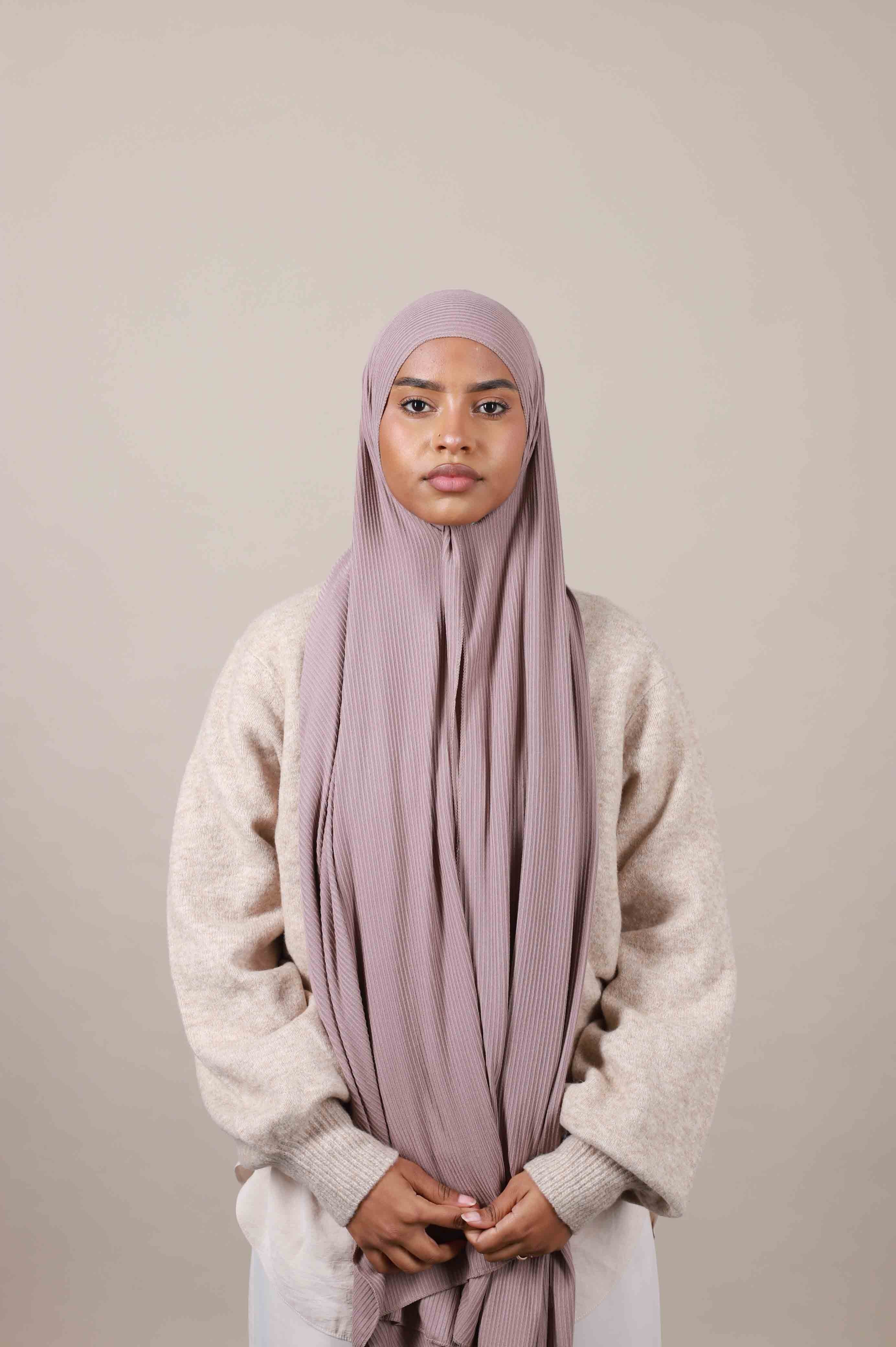 Jersey hijab côtelé