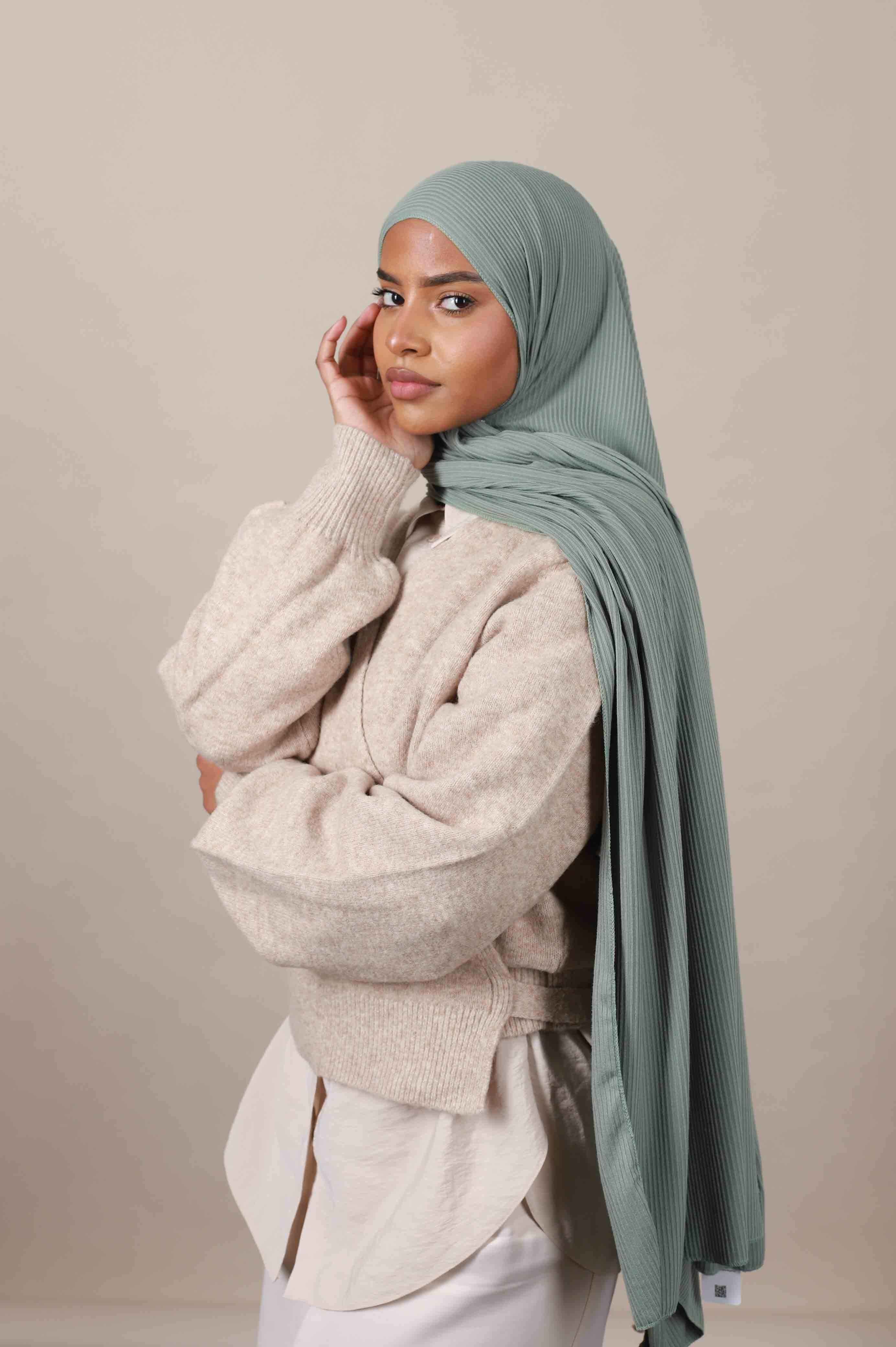 Jersey hijab côtelé