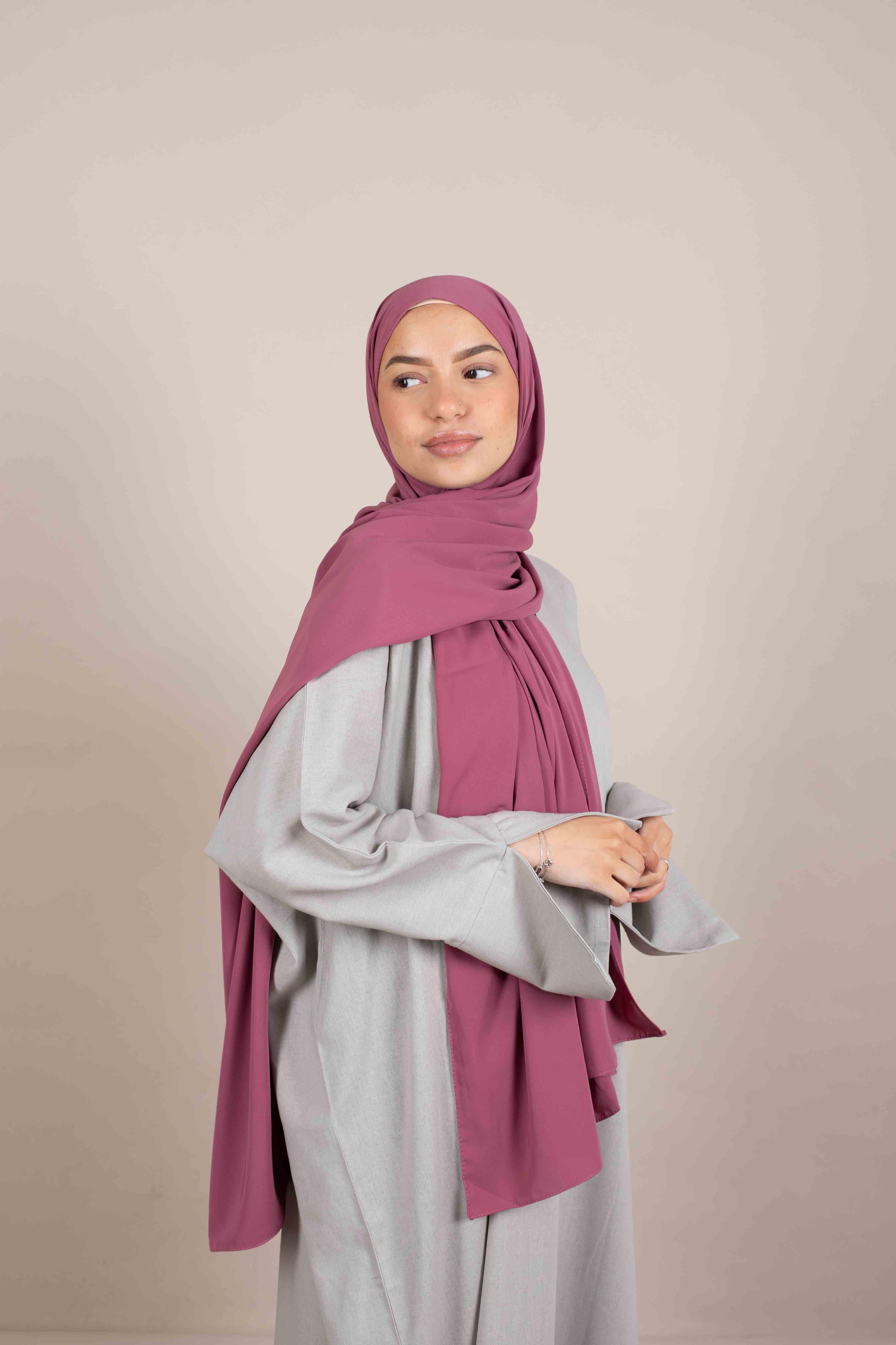 Hijab Soie de Medine - nuance Pinky