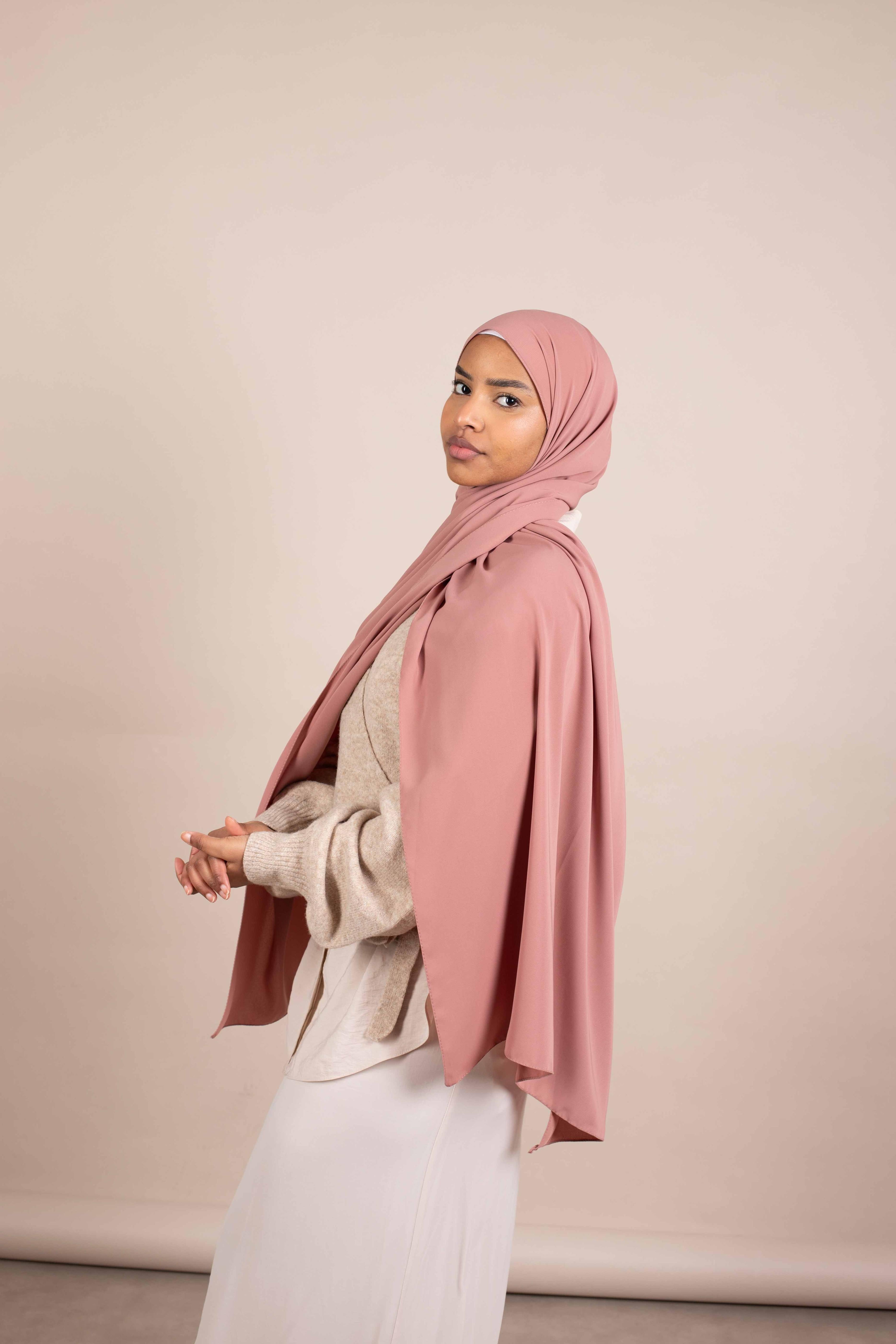 Hijab Soie de Medine - nuance Pinky