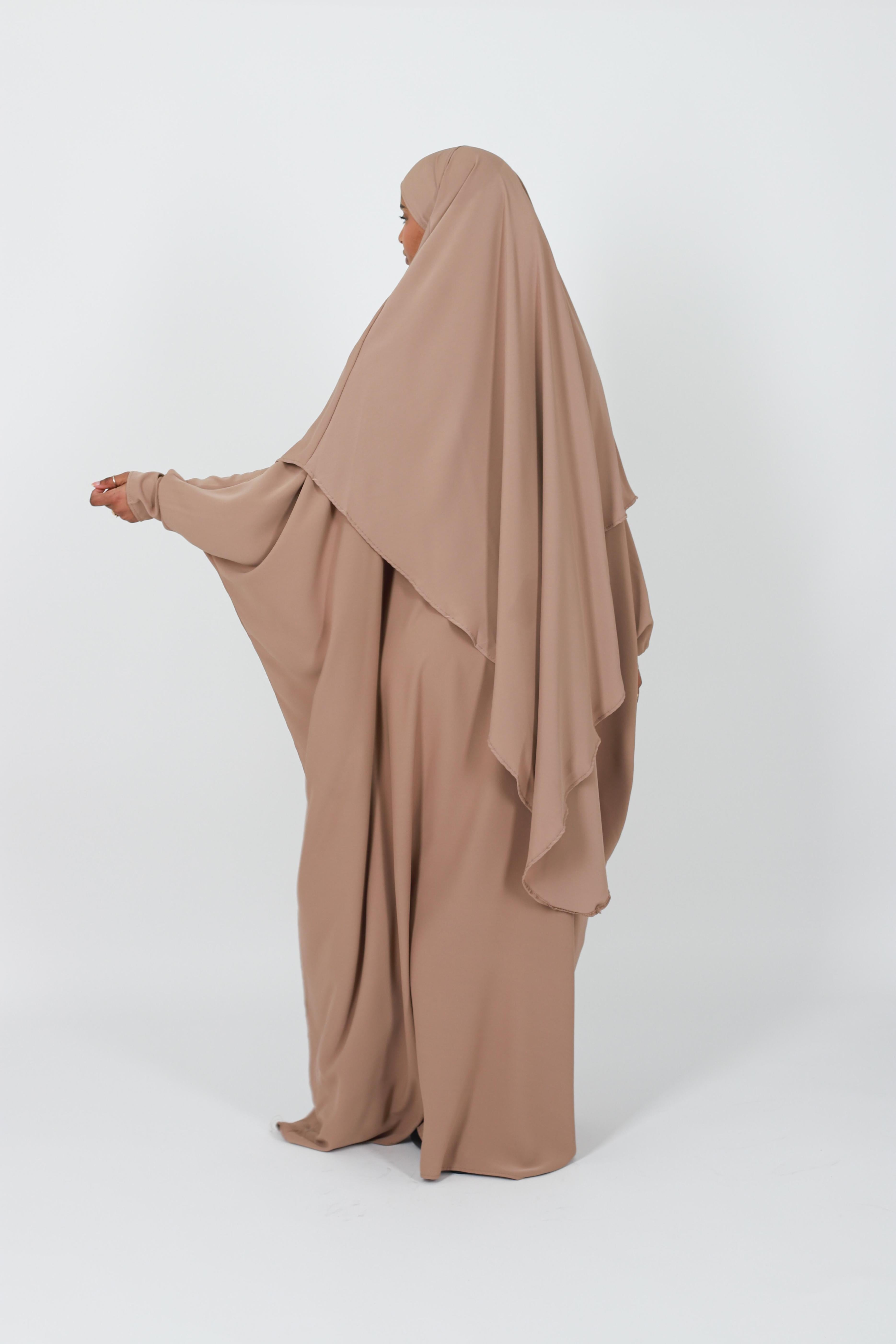 Ensemble abaya farasha soie de médine