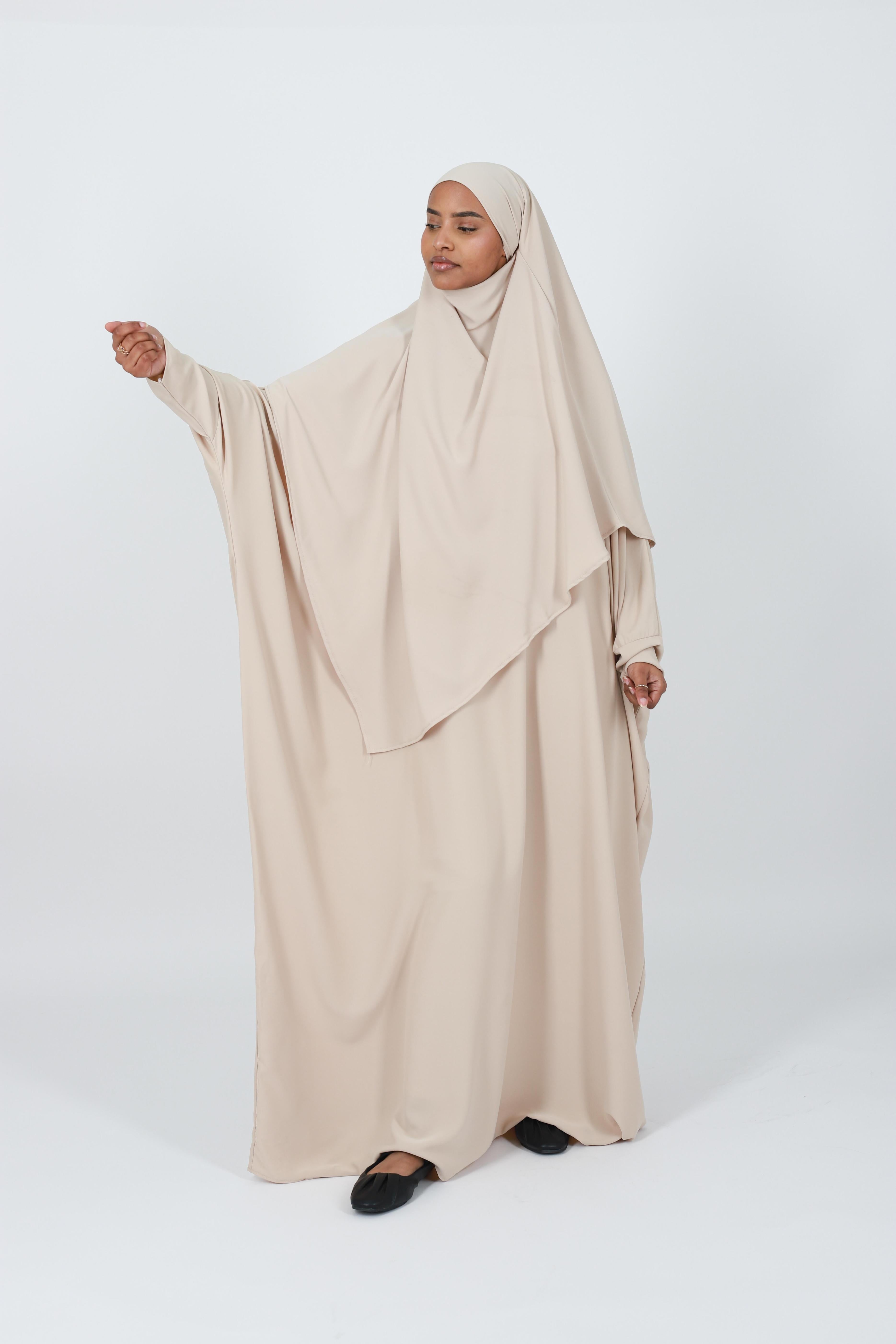 Ensemble abaya farasha soie de médine