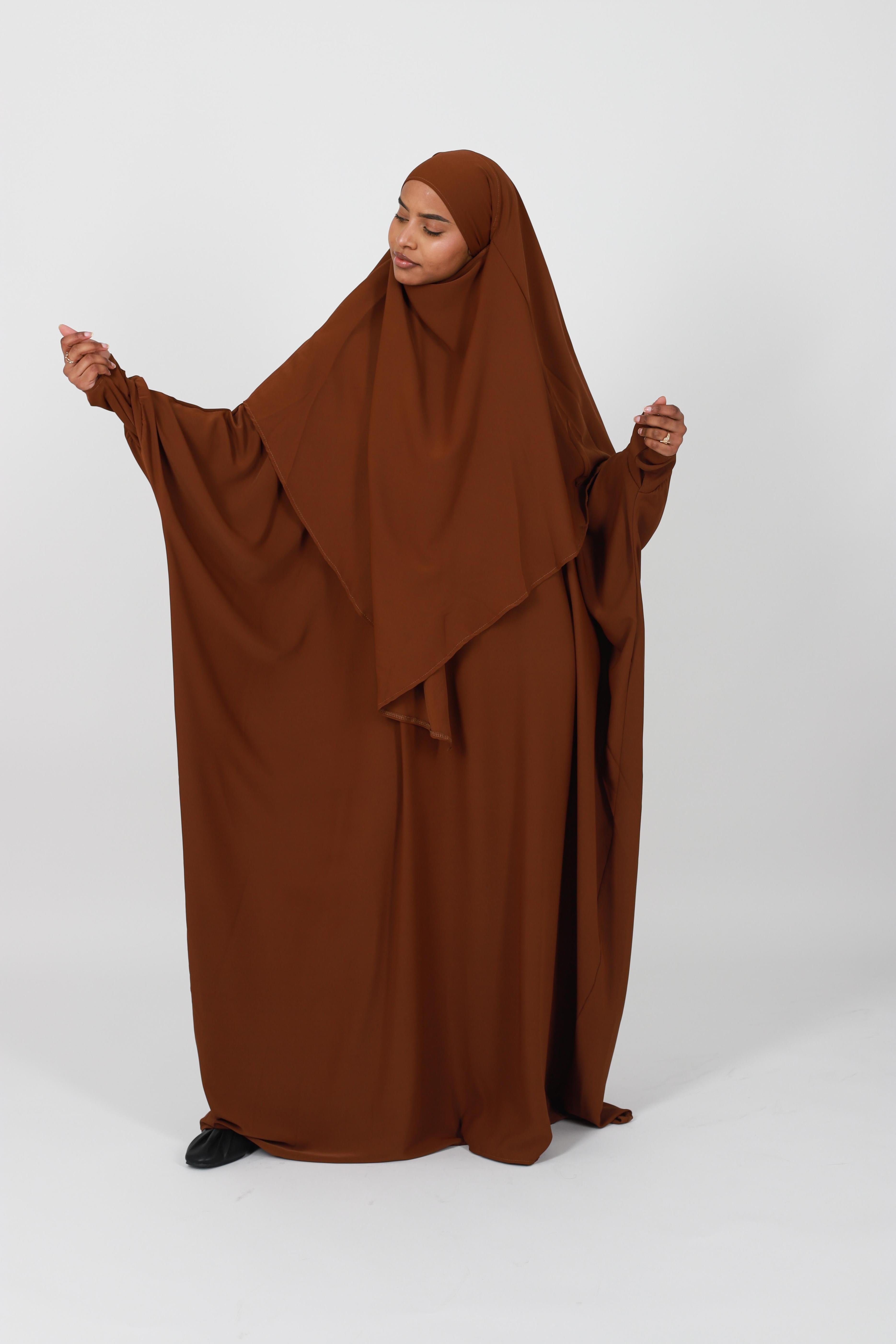 Ensemble abaya farasha soie de médine
