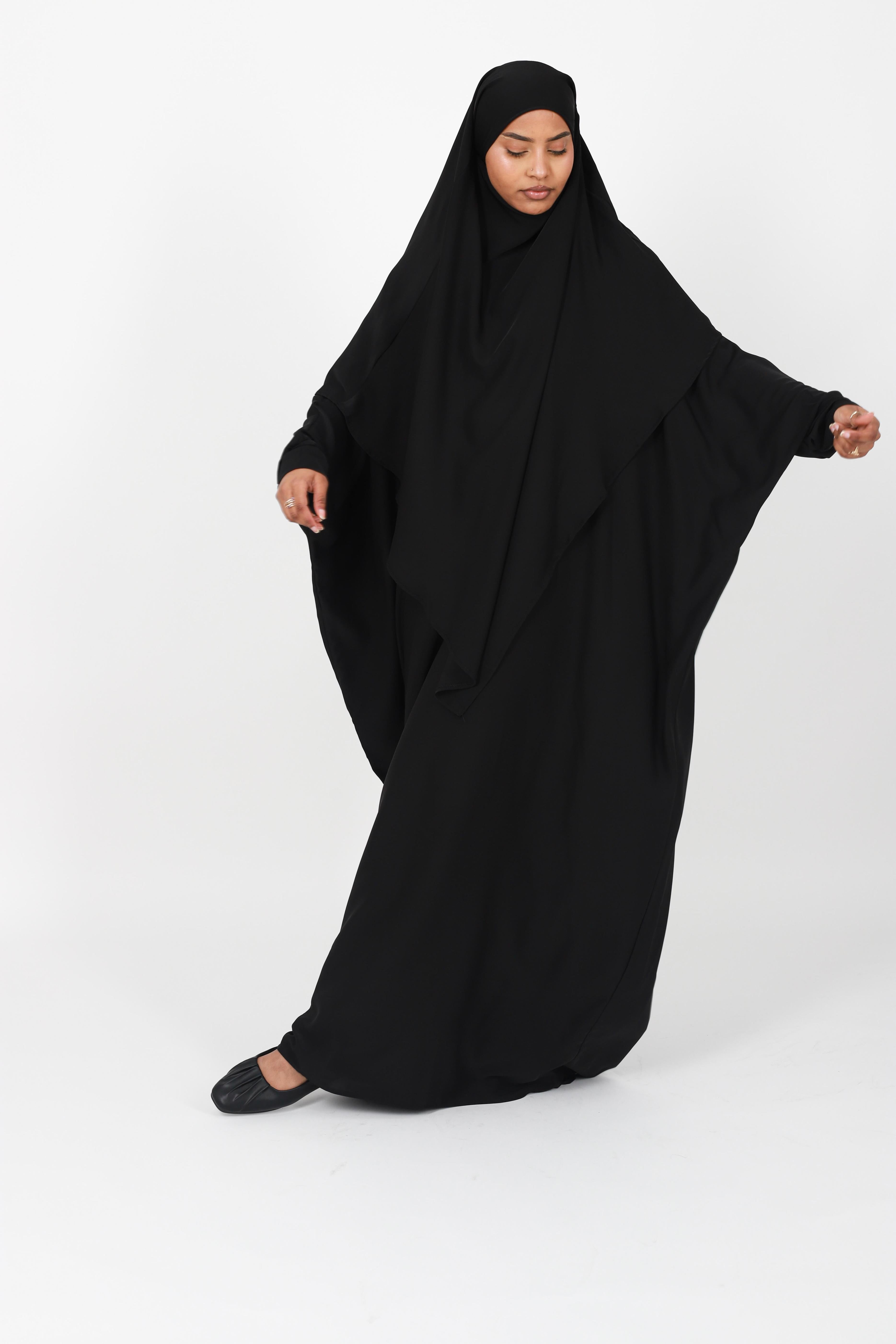 Ensemble abaya farasha soie de médine