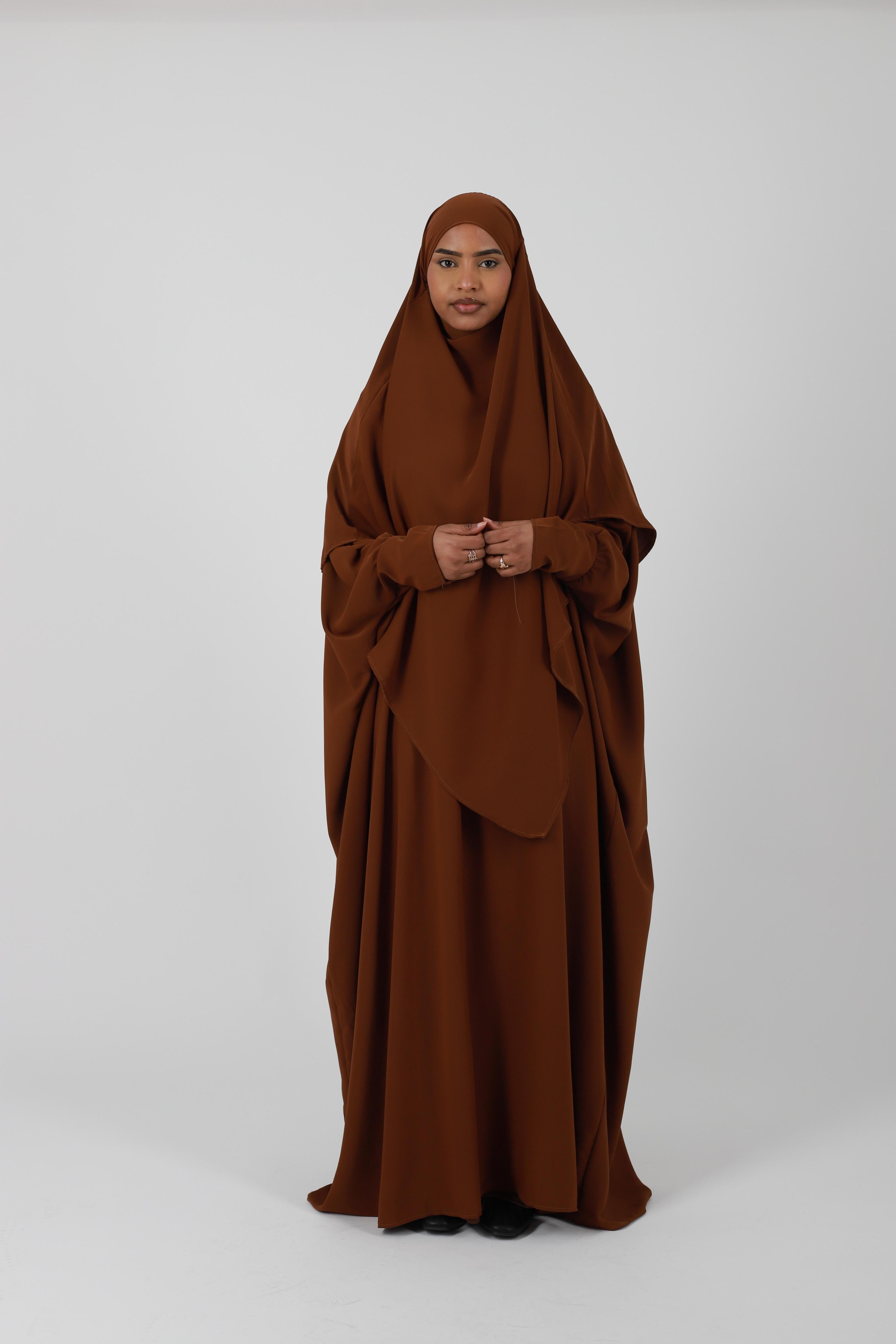 Ensemble abaya farasha soie de médine