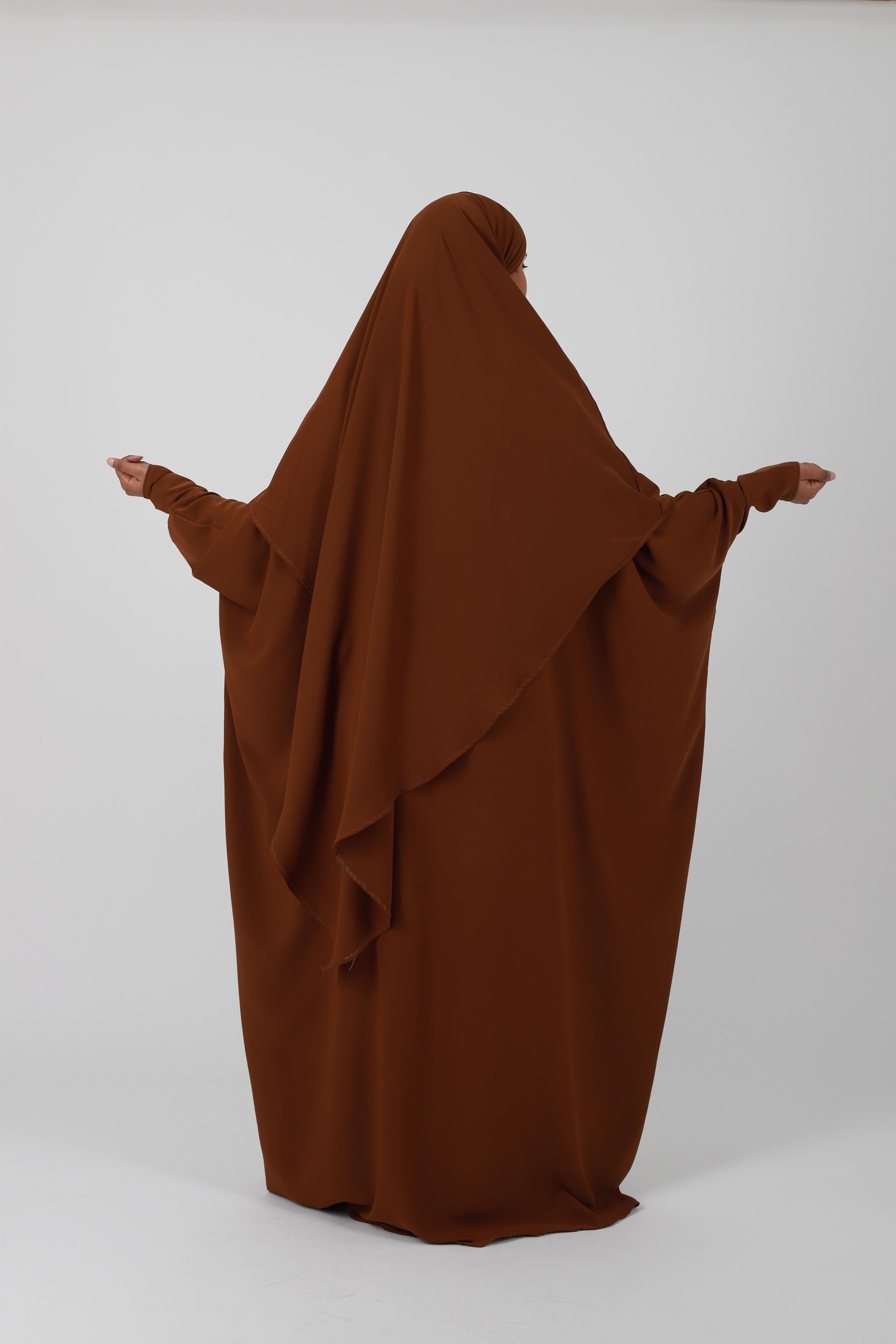 Ensemble abaya farasha soie de médine
