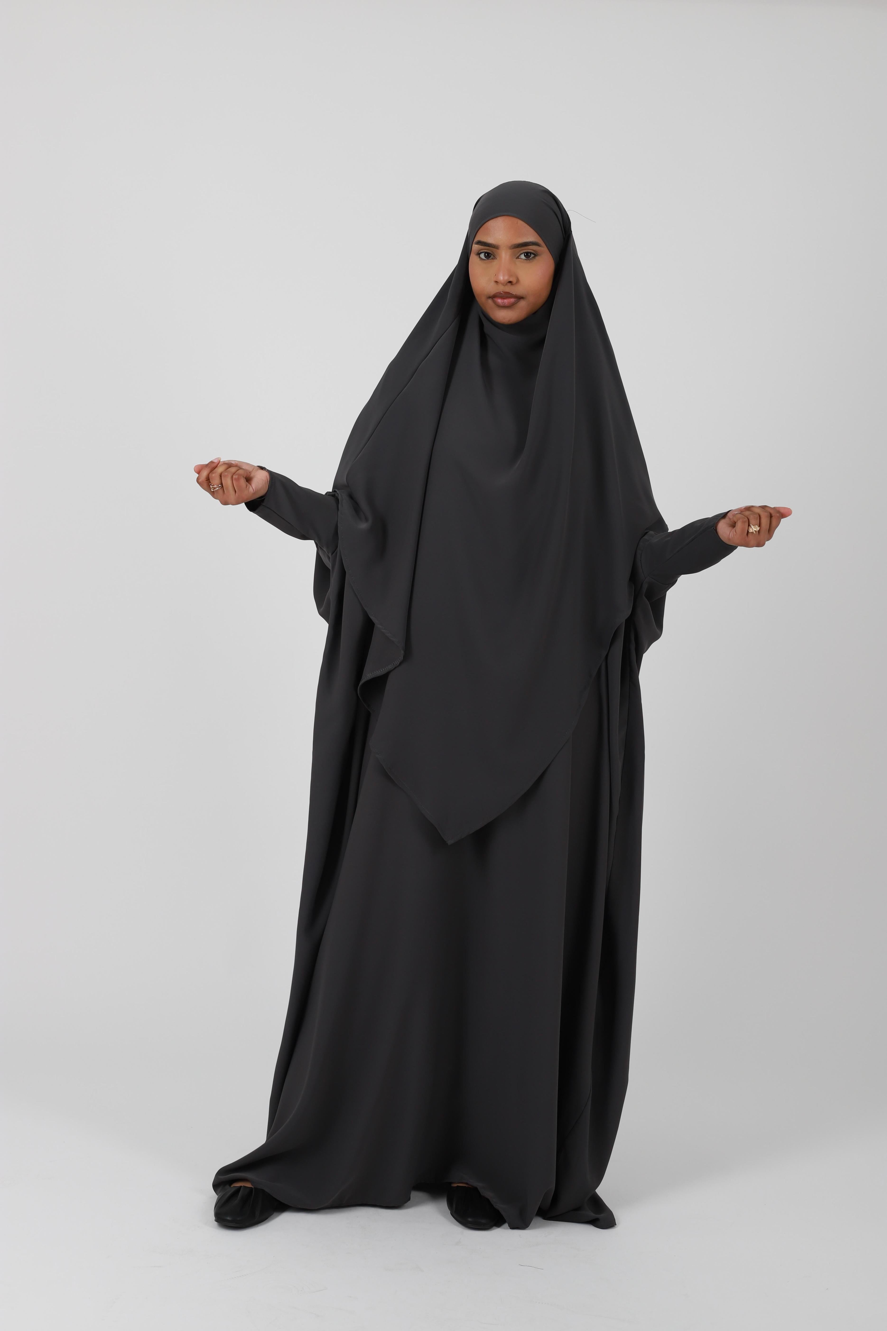 Ensemble abaya farasha soie de médine