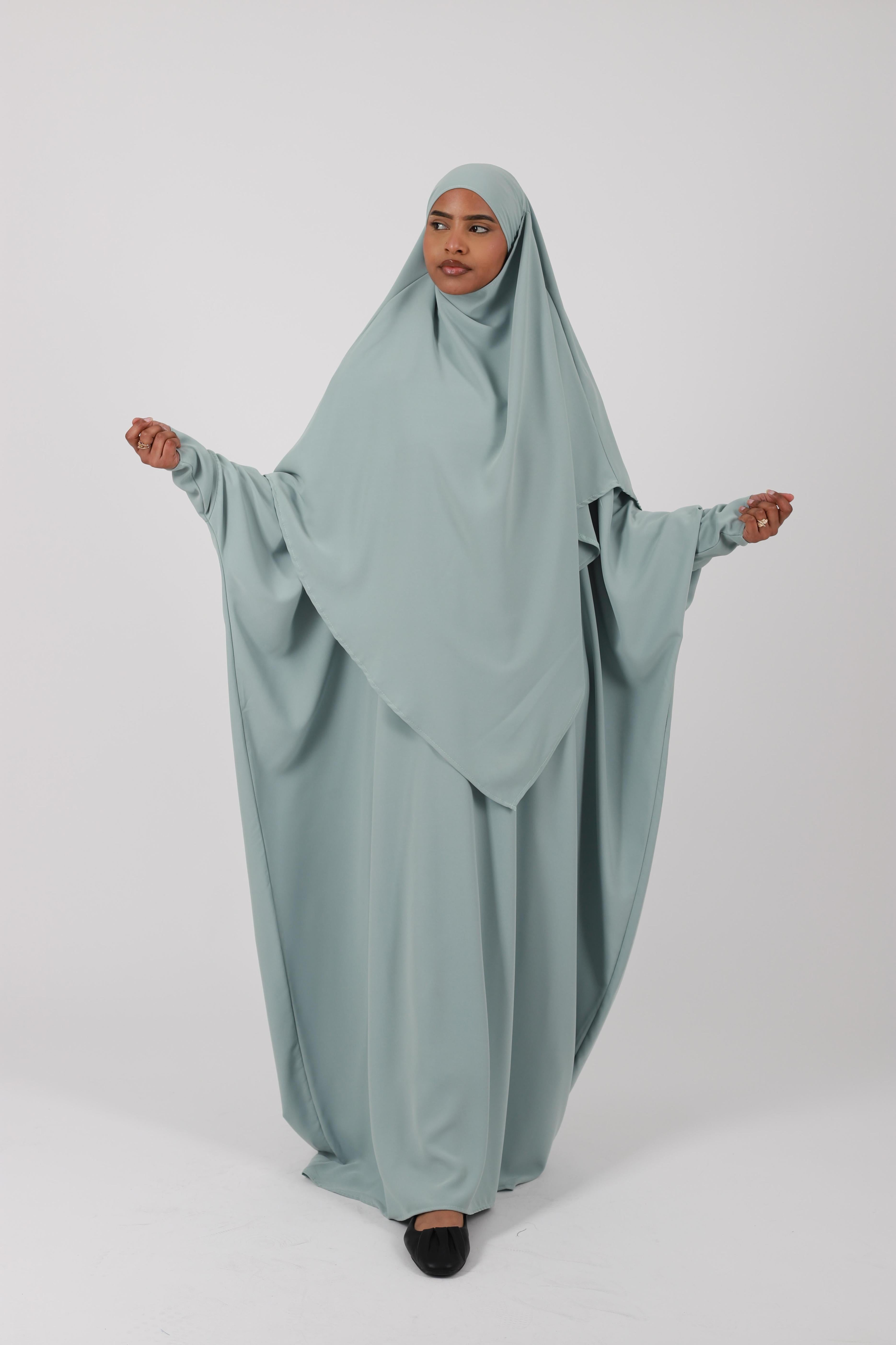 Ensemble abaya farasha soie de médine