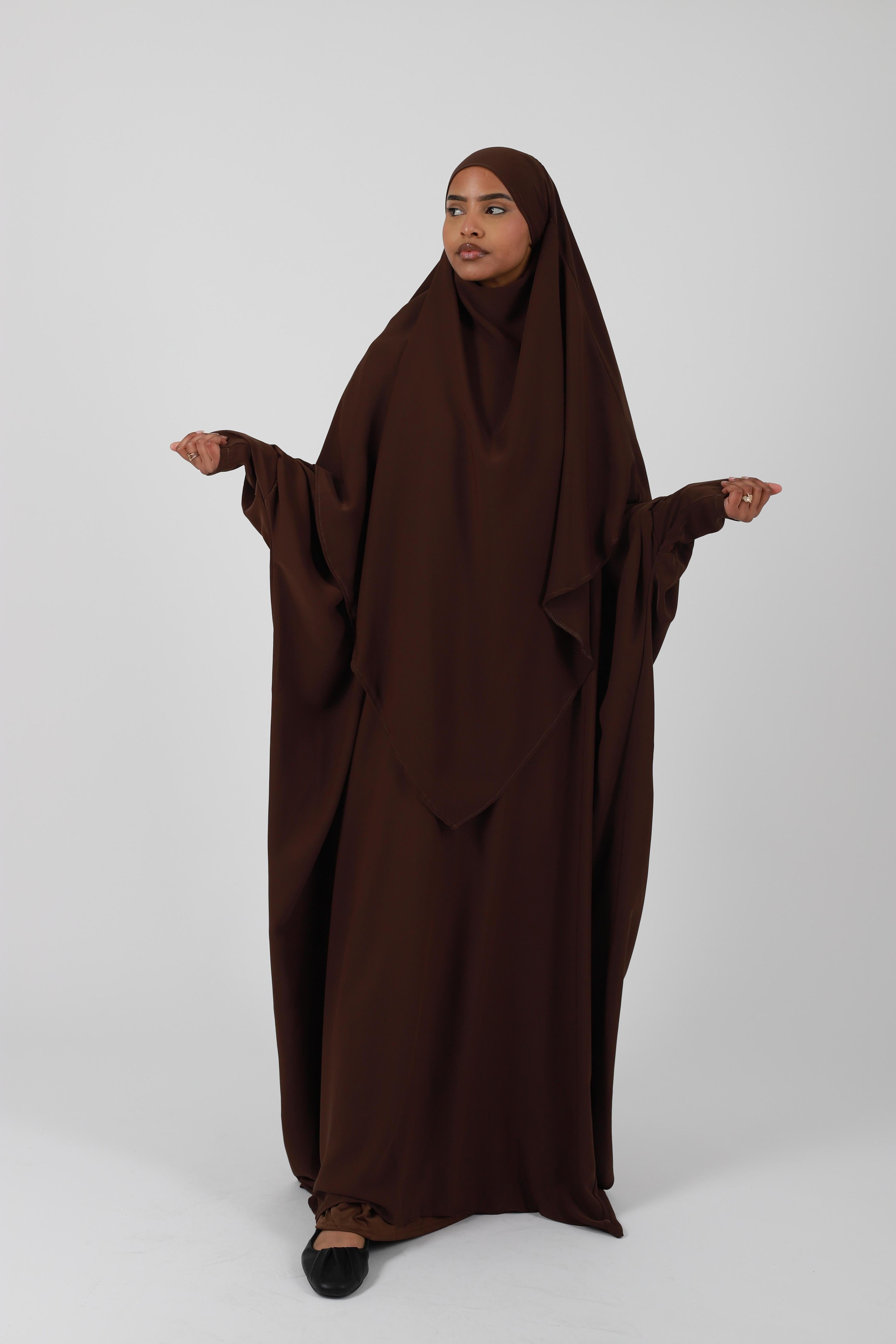 Ensemble abaya farasha soie de médine