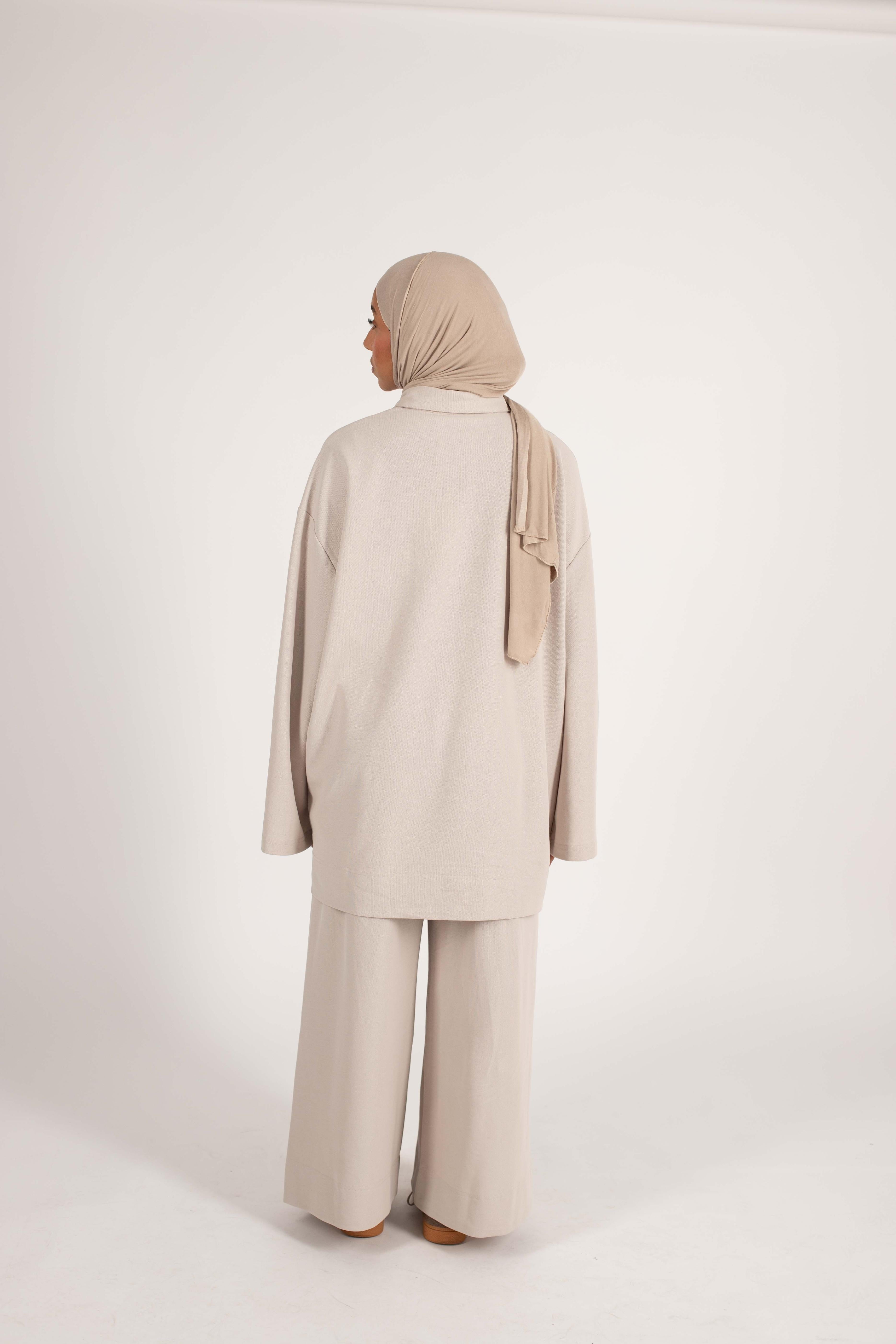 Beige polo set