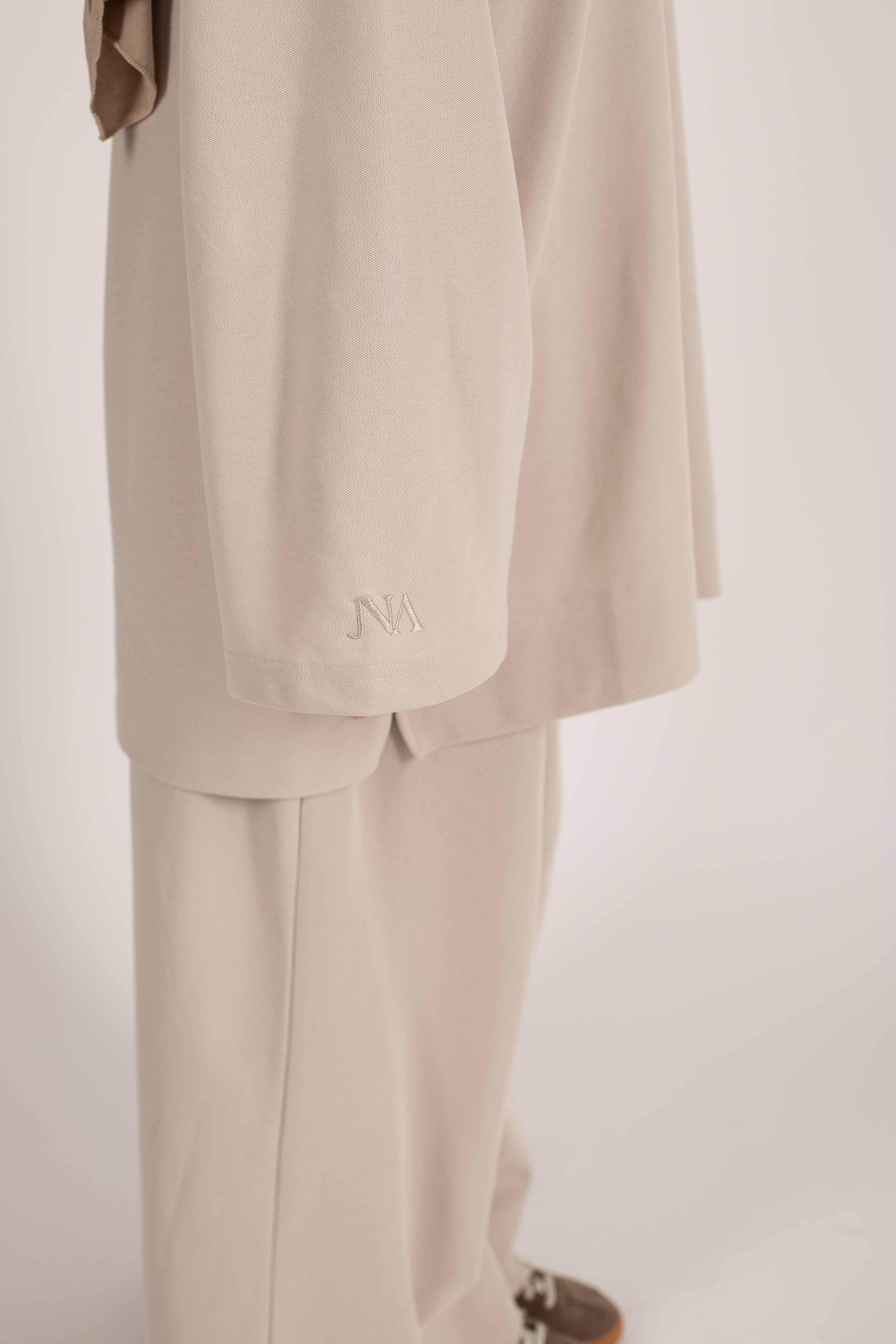 Beige polo set