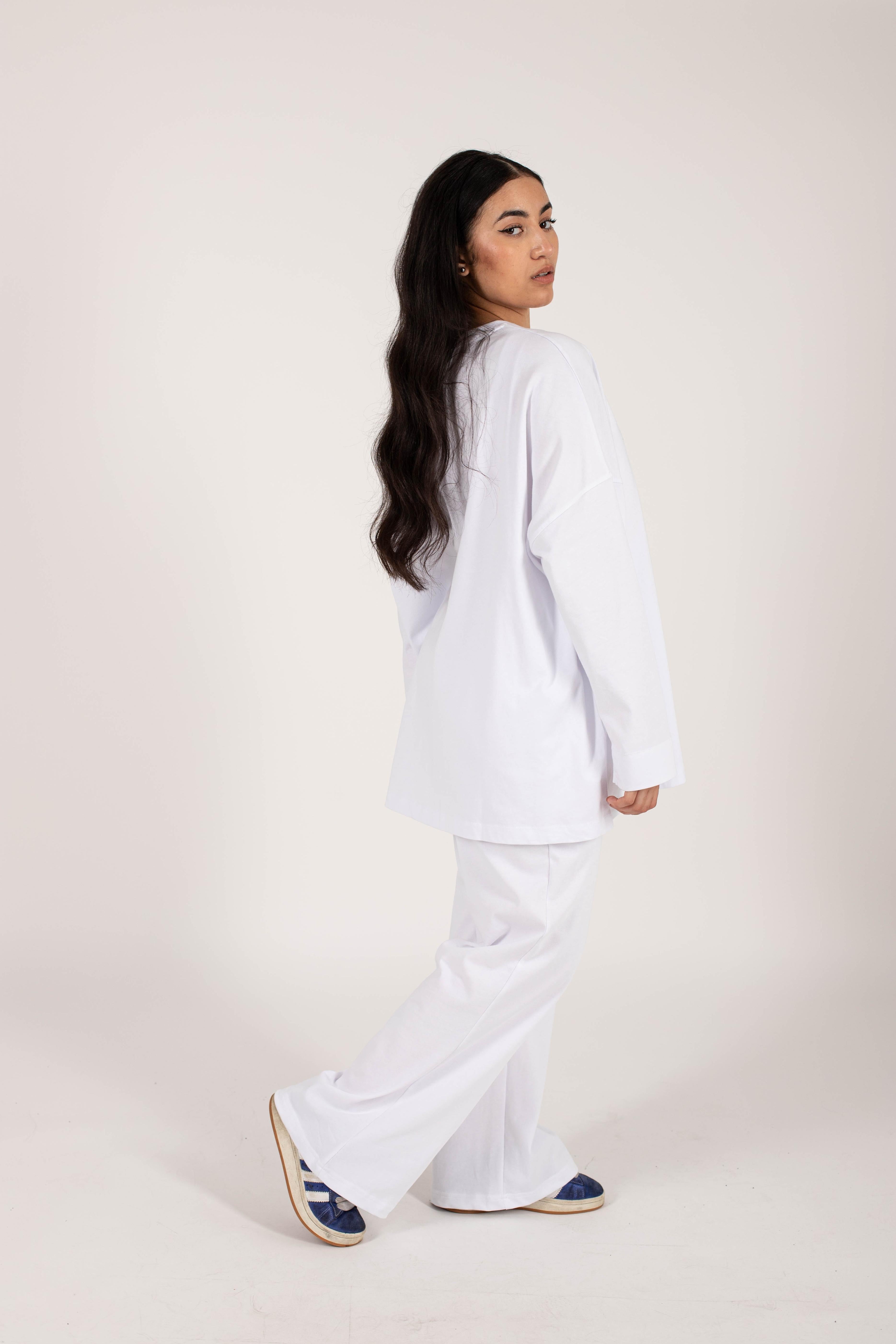JNA essential white pants