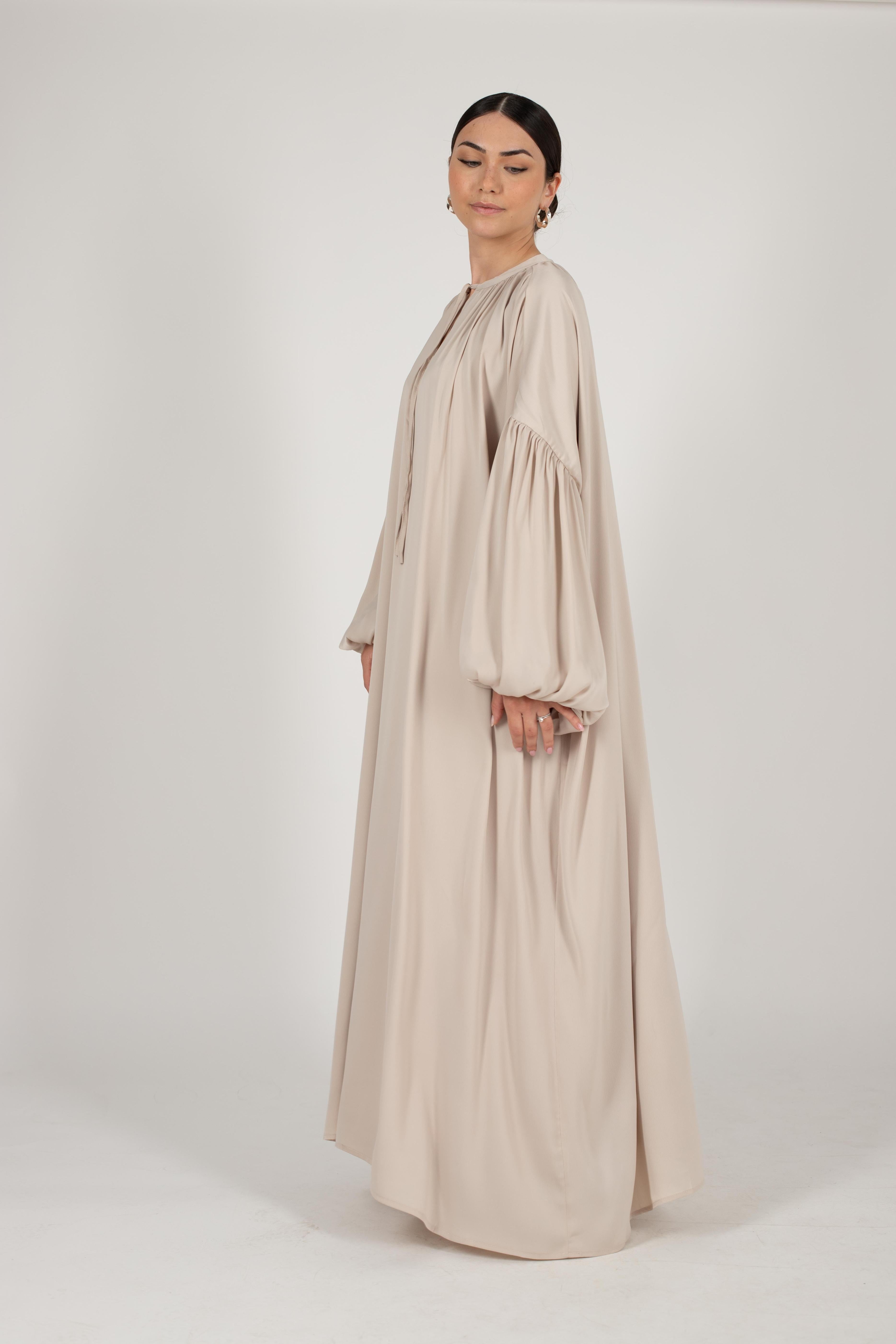 beige Bali long dress