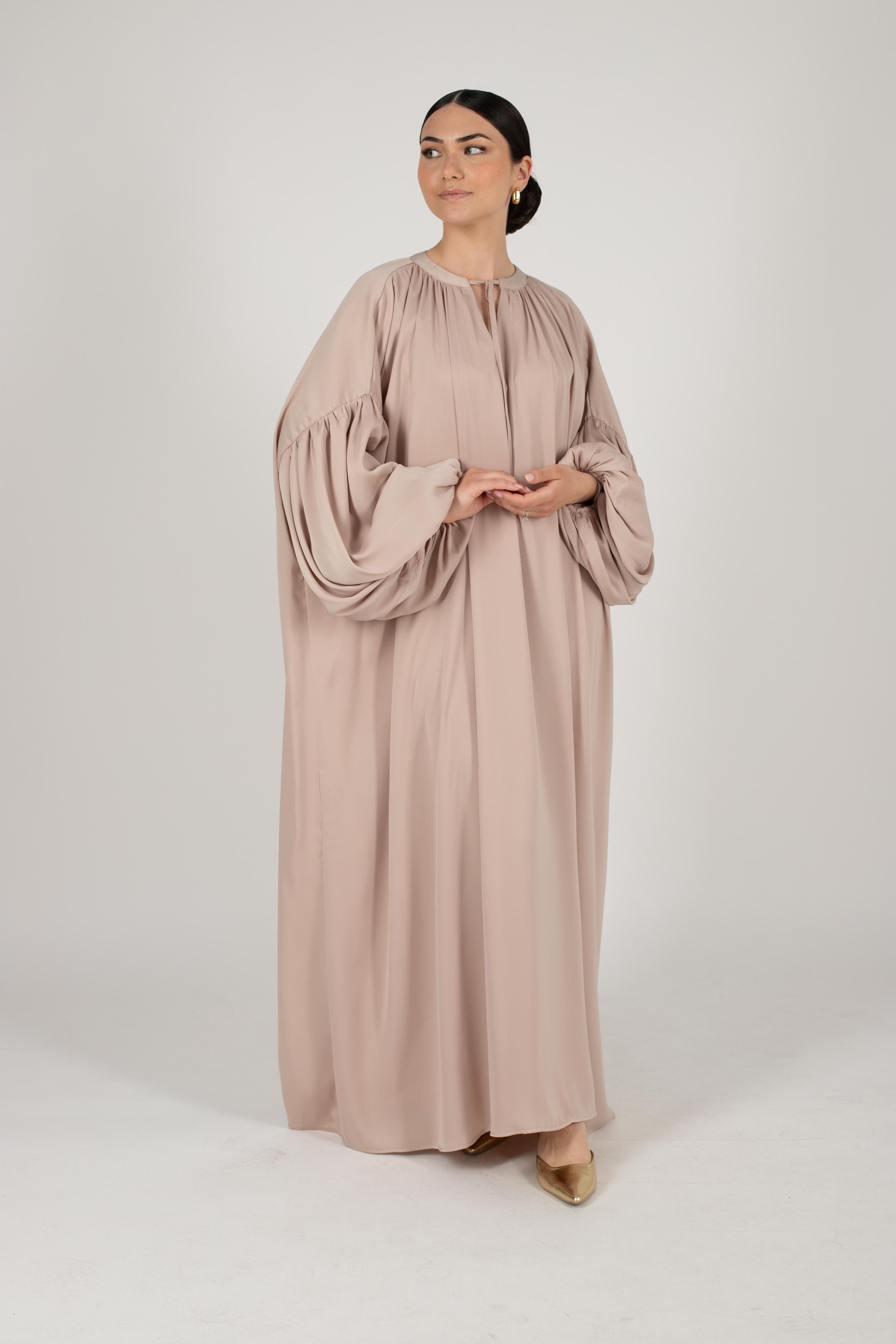 Robe longue Bali beige doré