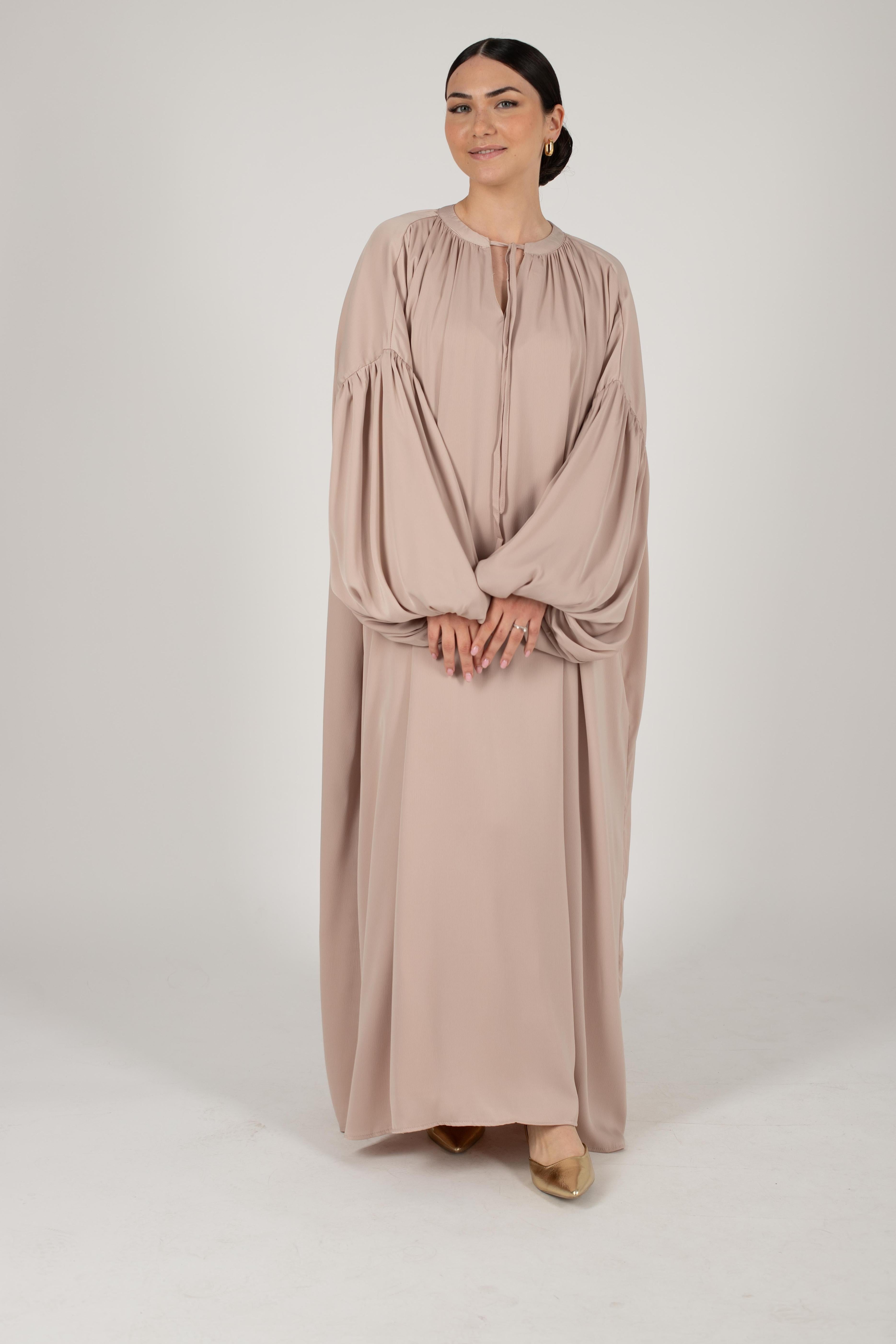 Robe longue Bali beige doré