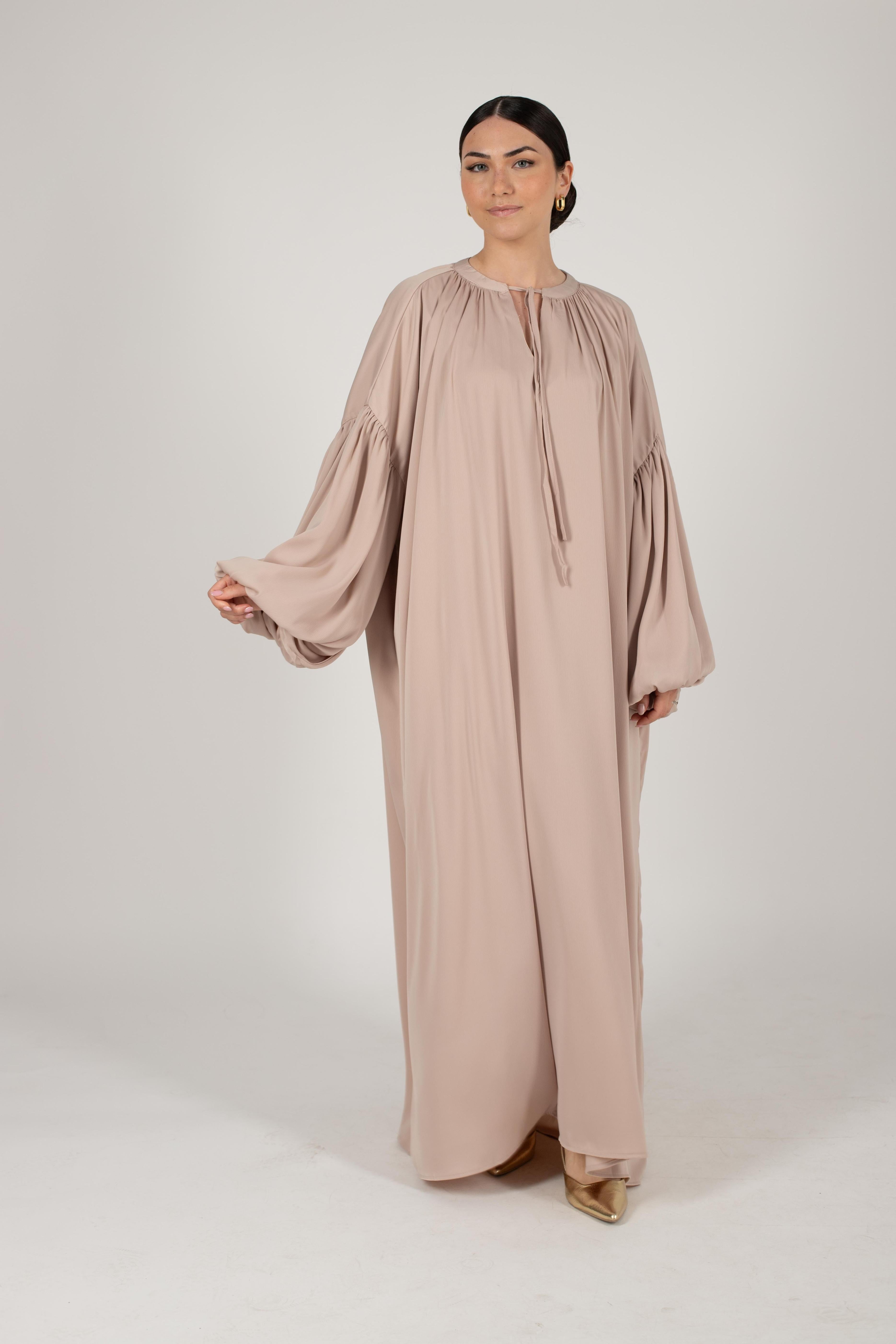 Robe longue Bali beige doré