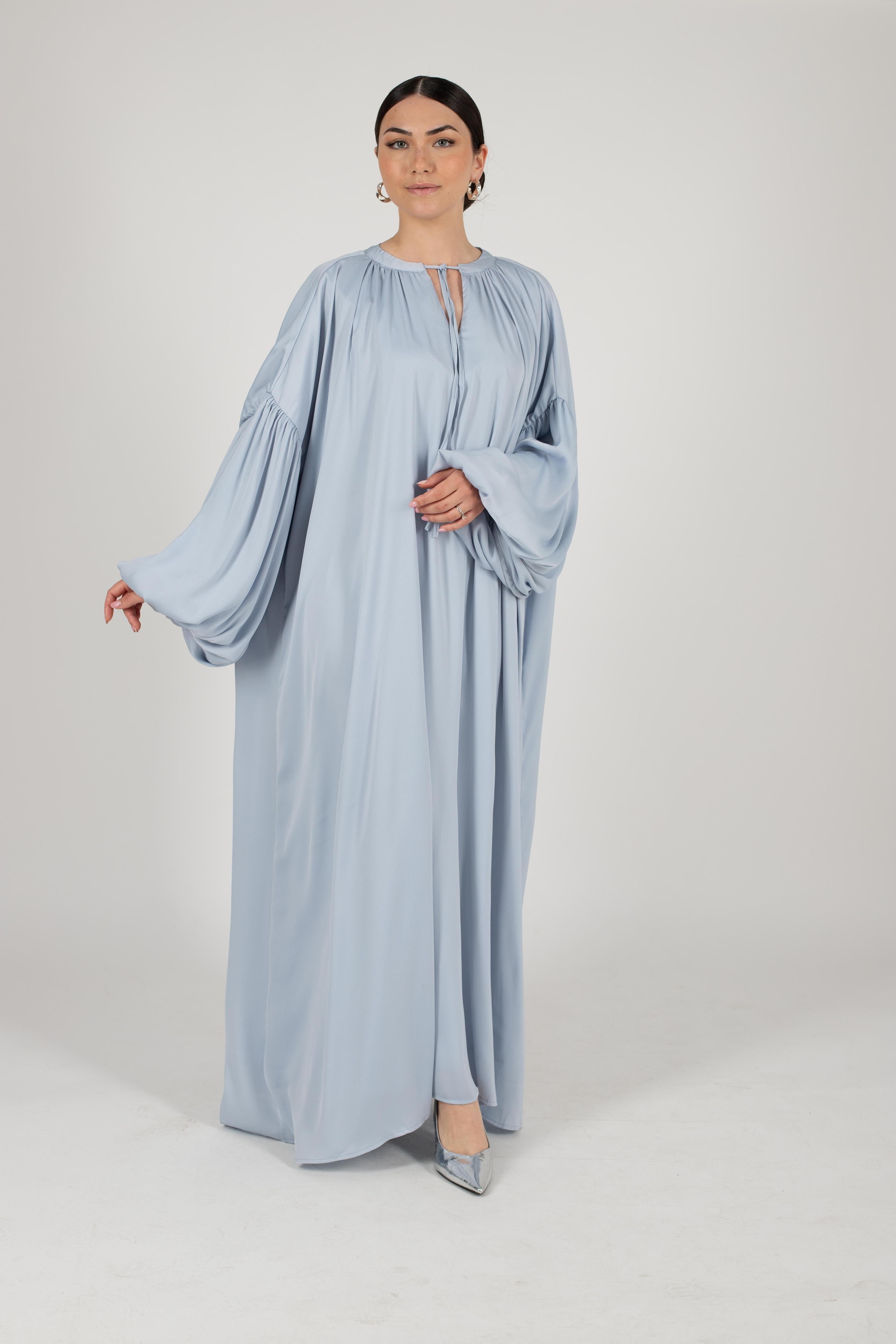 Robe longue Bali bleu ciel