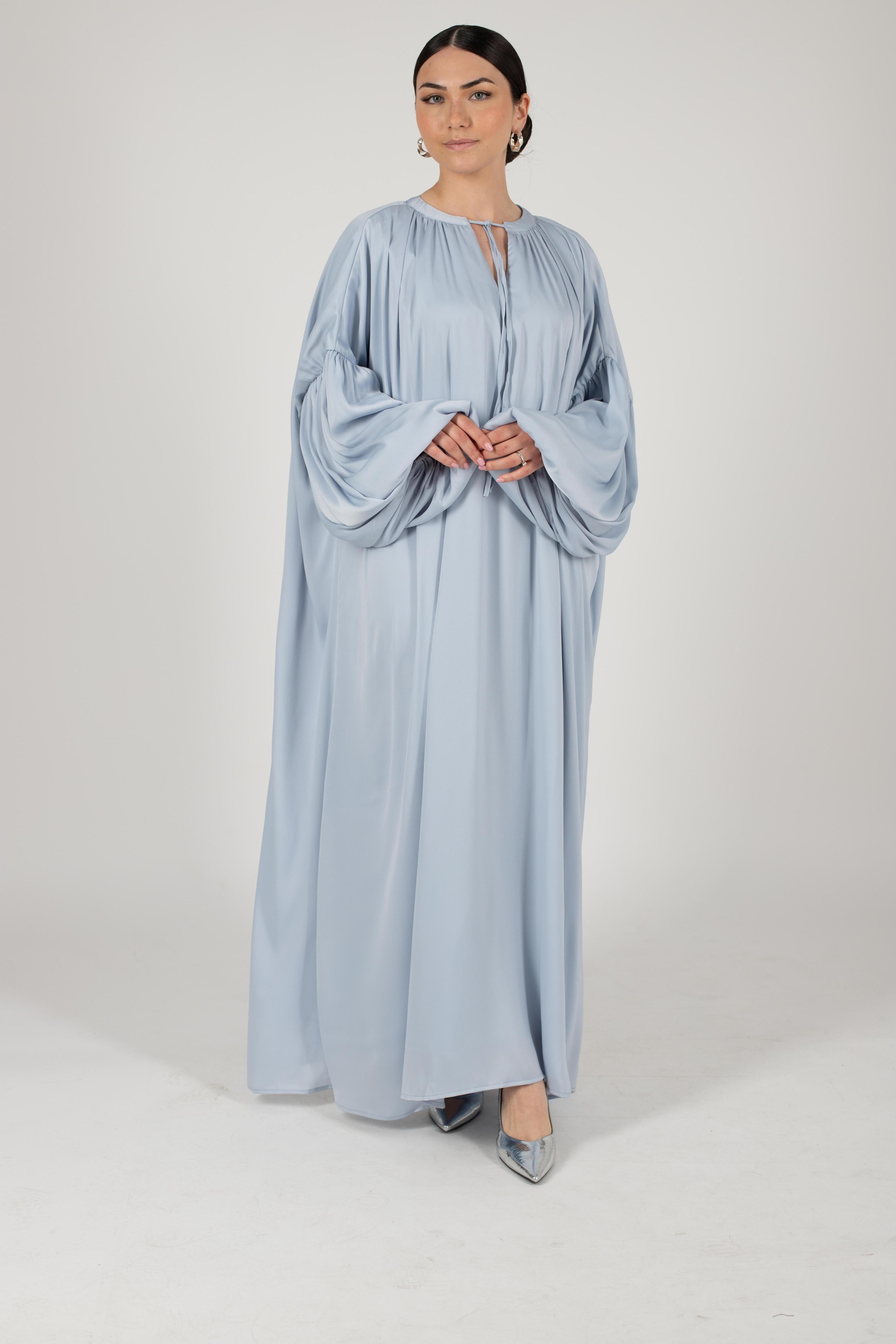 Robe longue Bali bleu ciel