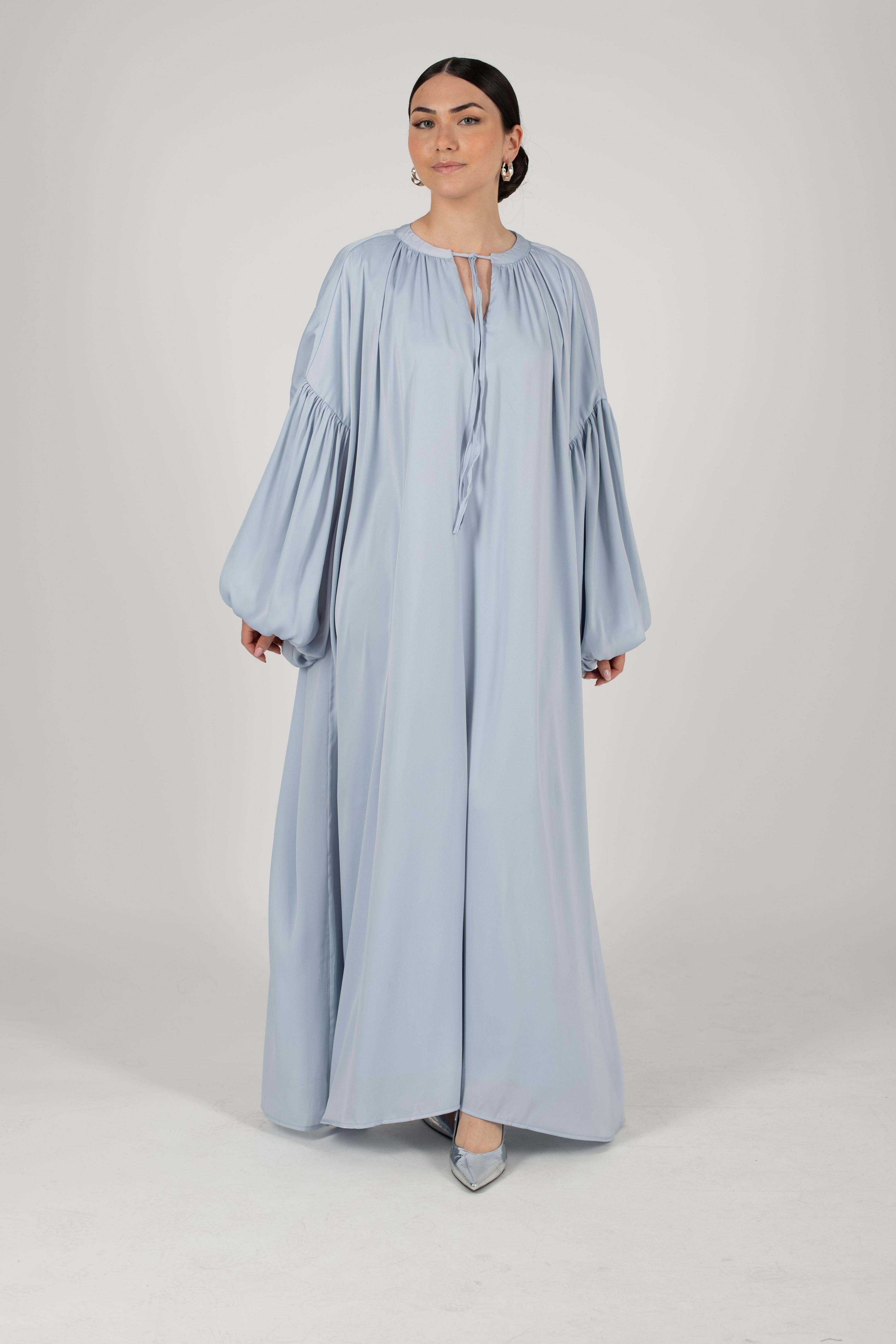 Robe longue Bali bleu ciel