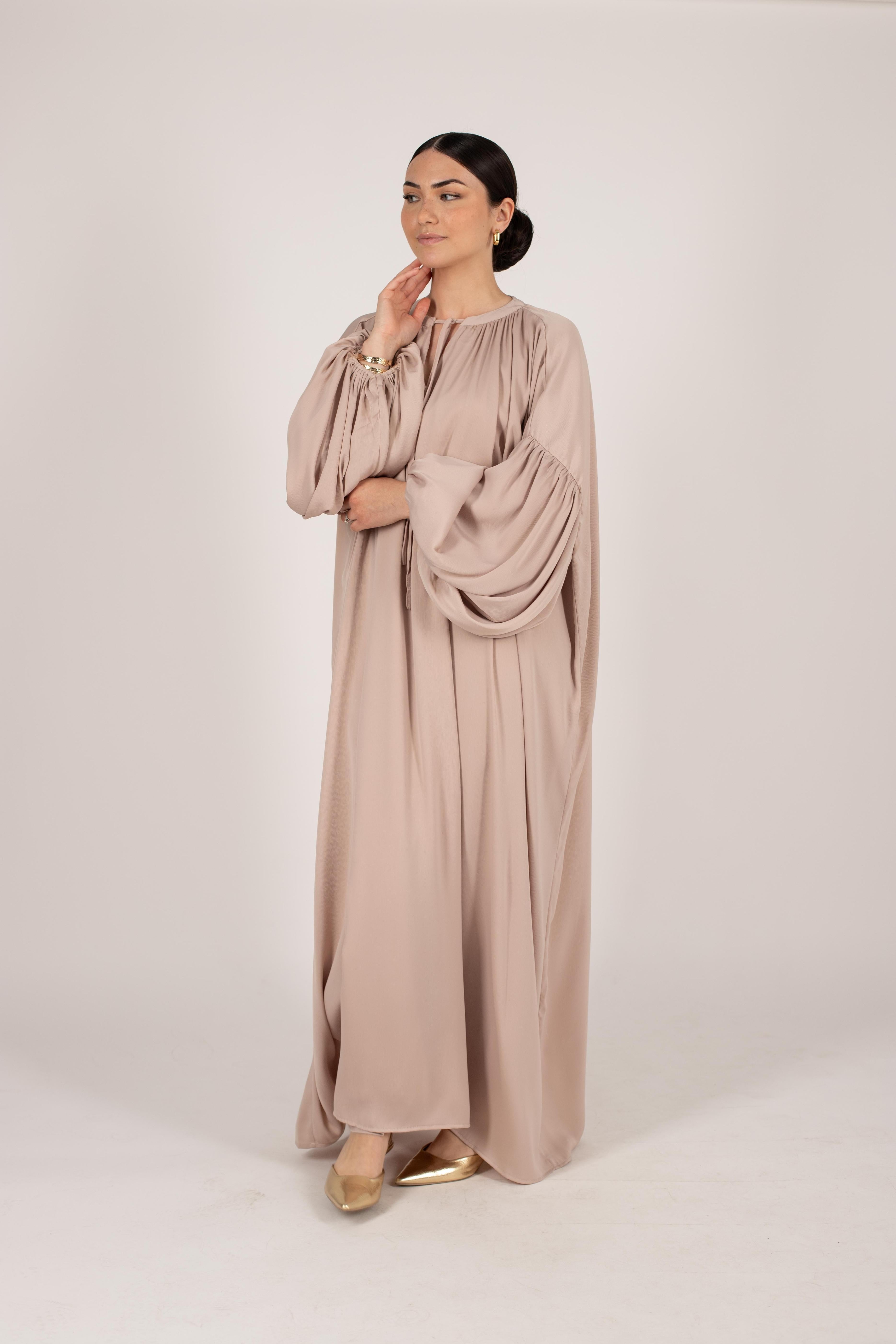 Robe longue Bali beige doré