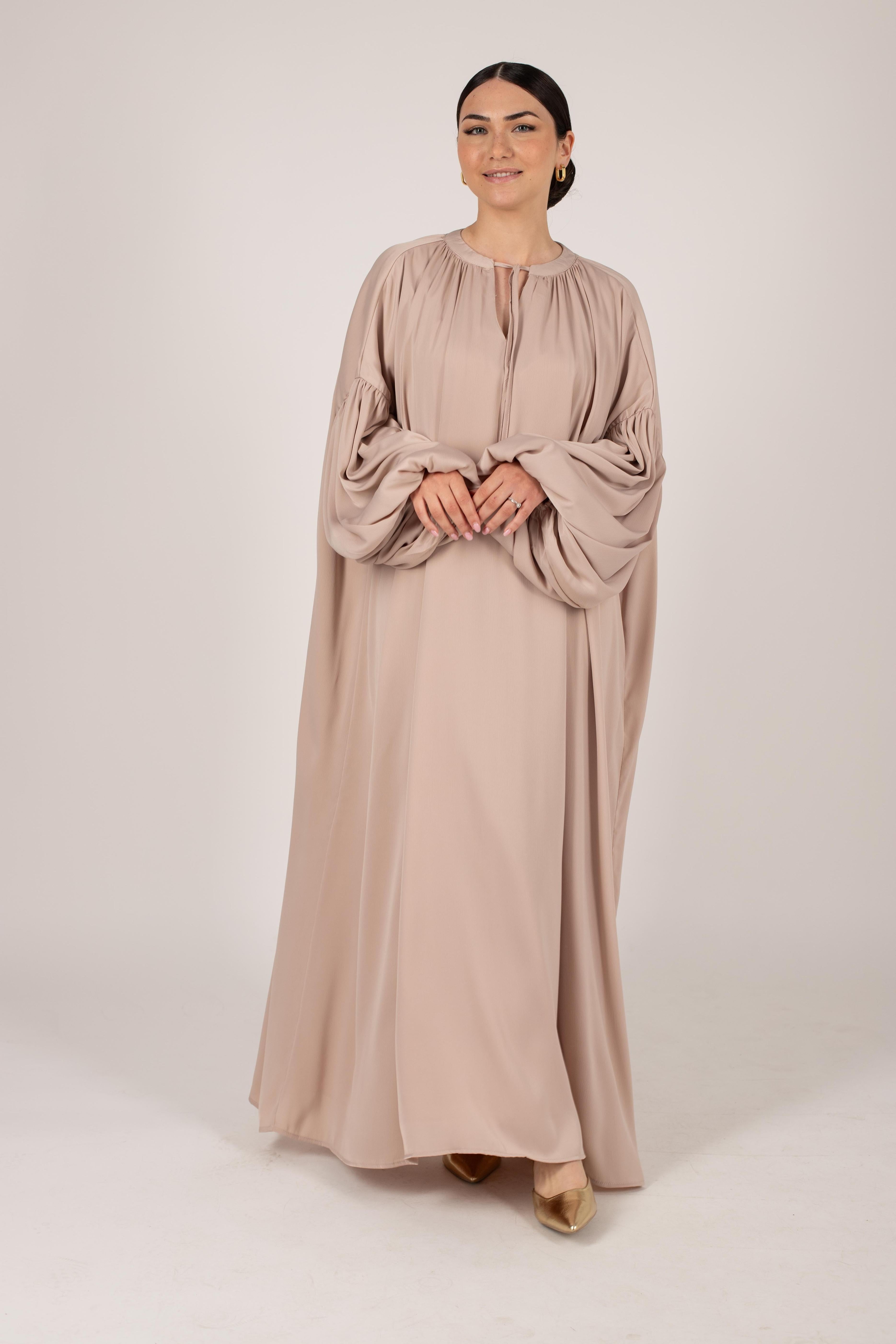 Robe longue Bali beige doré