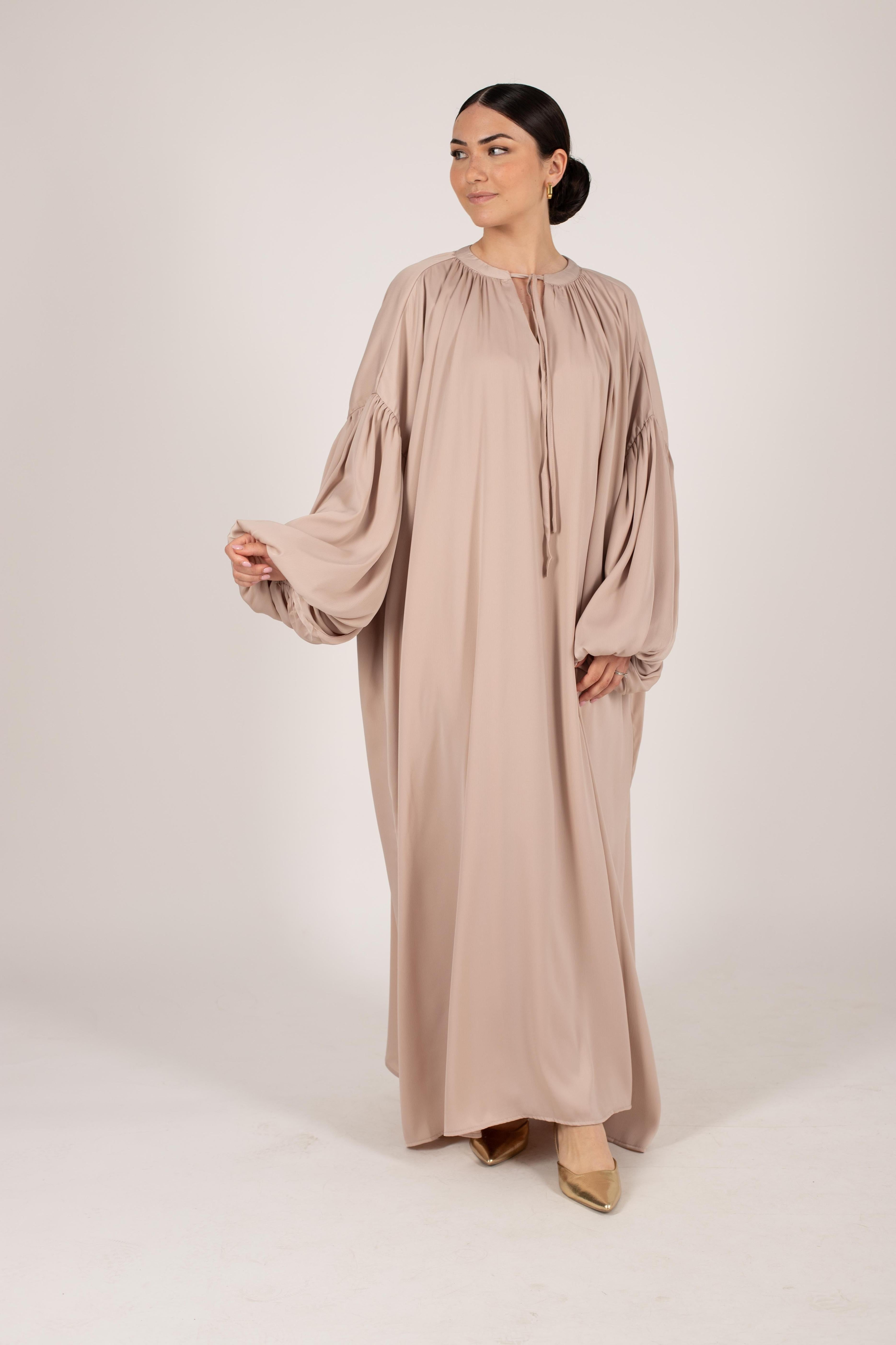 Robe longue Bali beige doré
