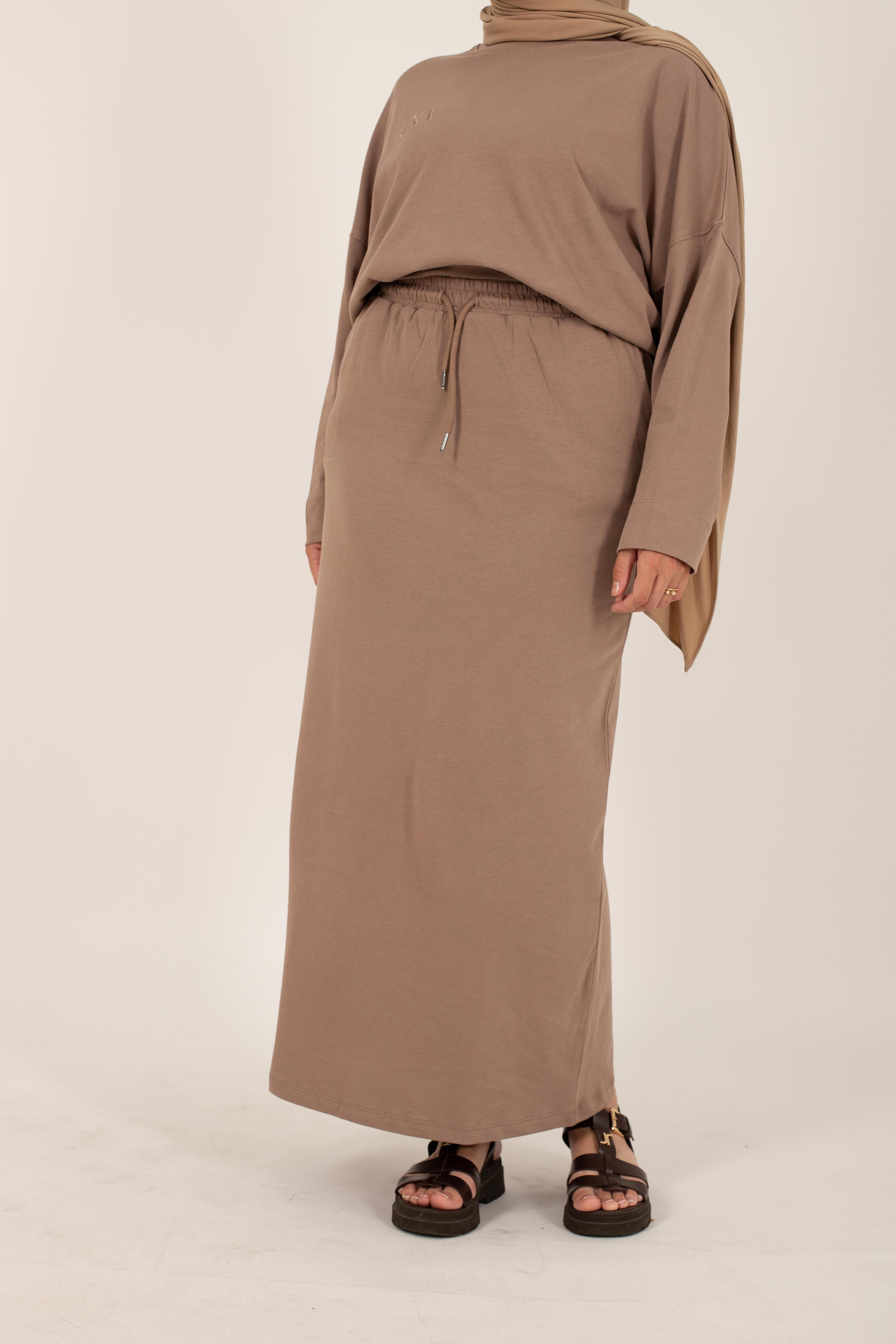 Jupe essentiel taupe JNA