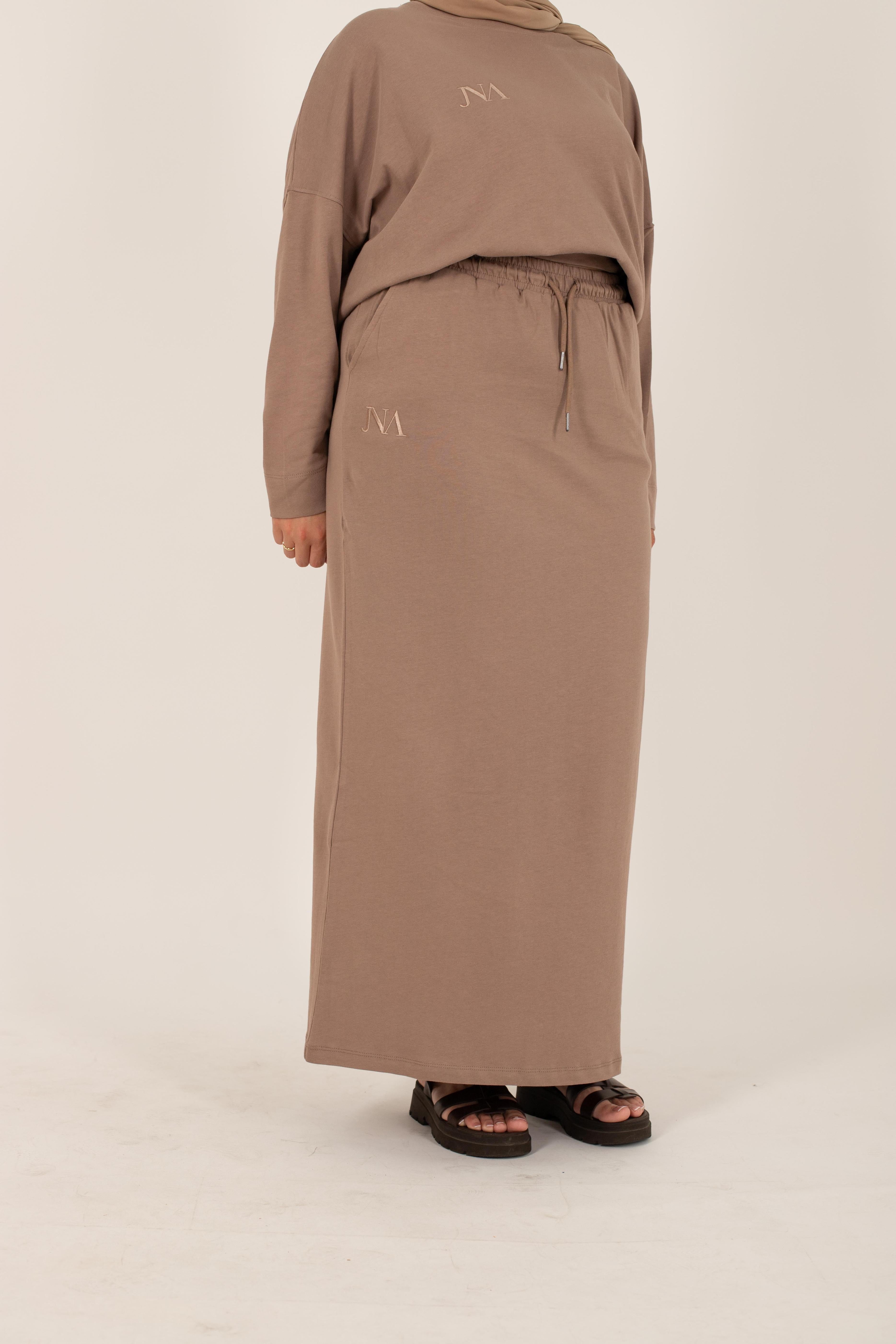 Jupe essentiel taupe JNA