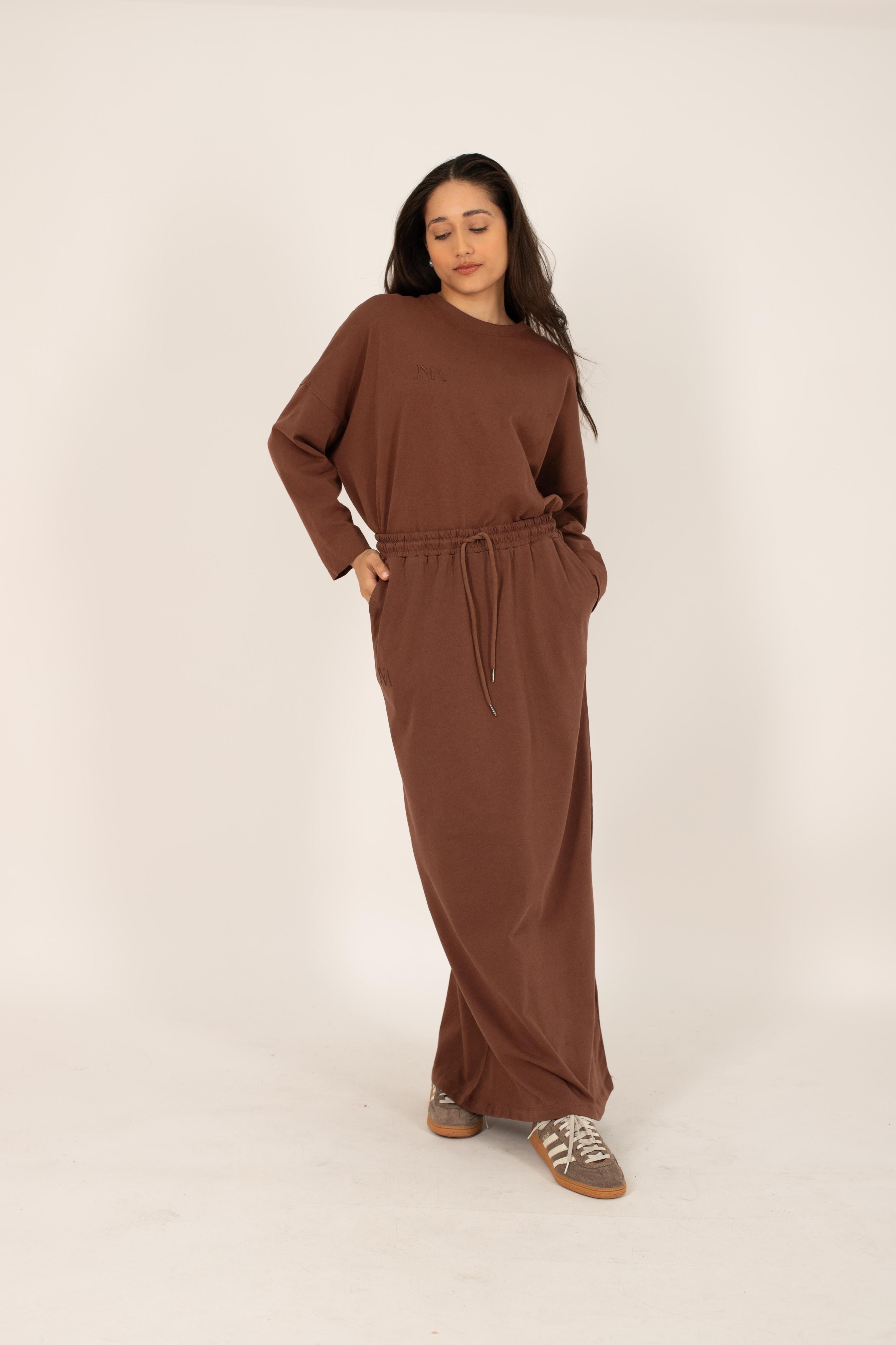 Jupe essentiel marron JNA