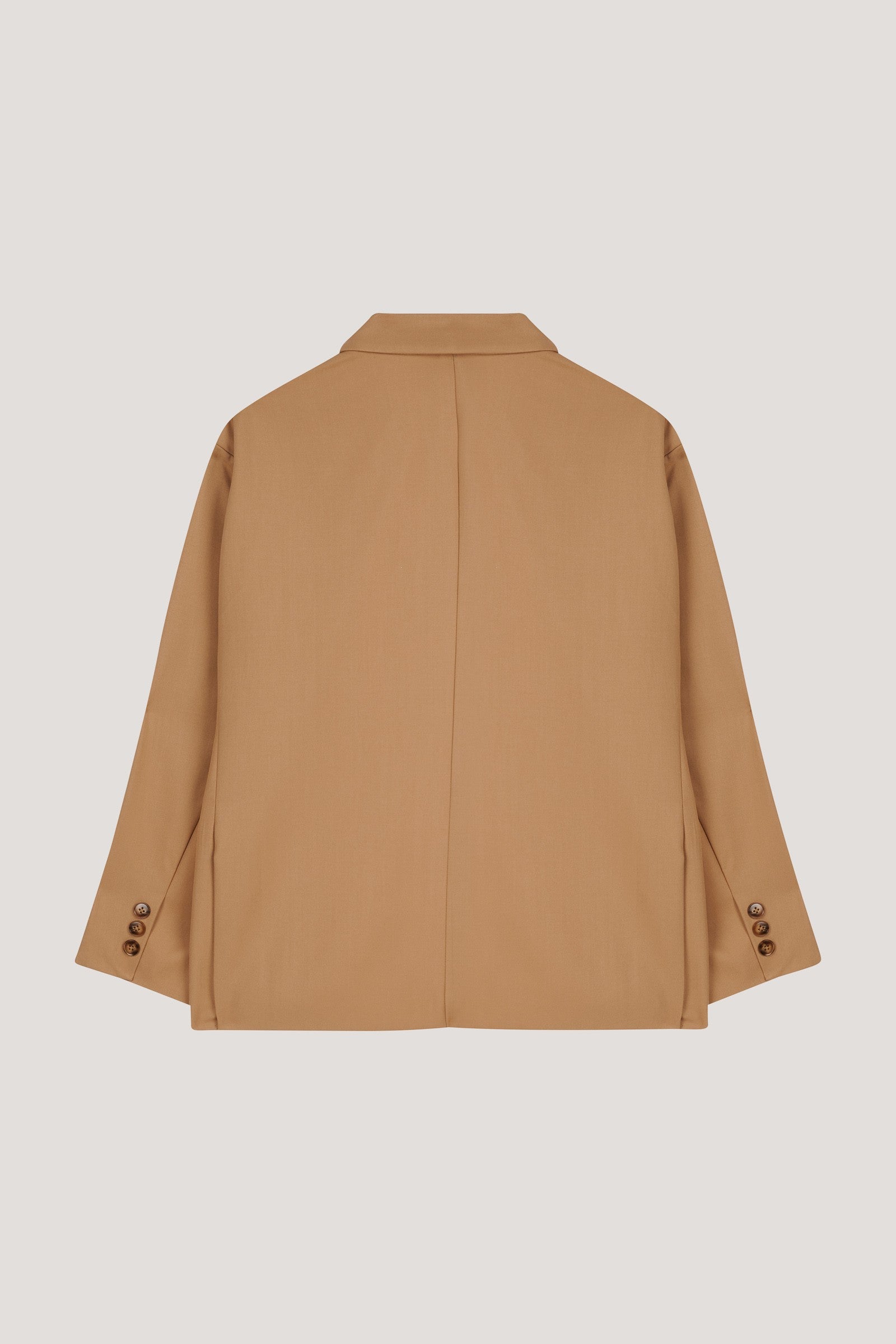The oversized camel blazer