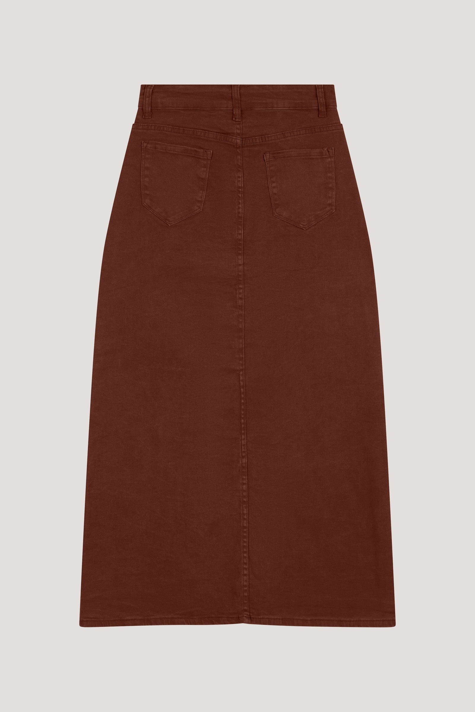 Jupe denim marron