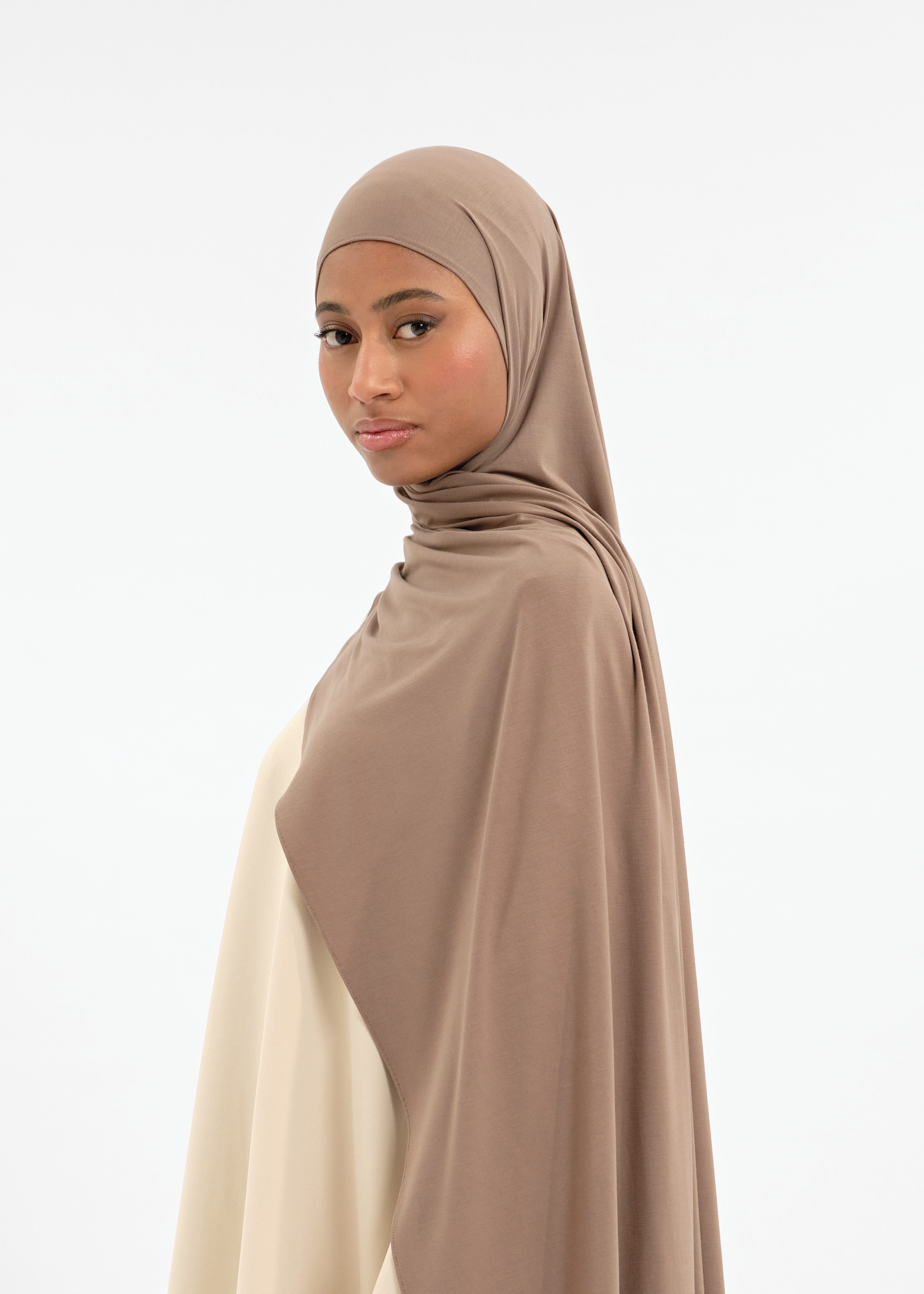 Bamboo taupe jersey