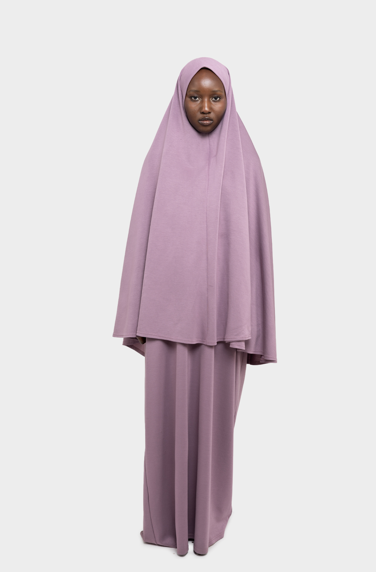Ensemble khimar Tahara mauve