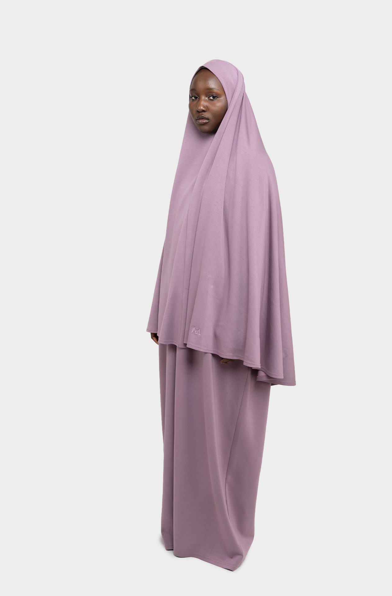 Ensemble khimar Tahara mauve