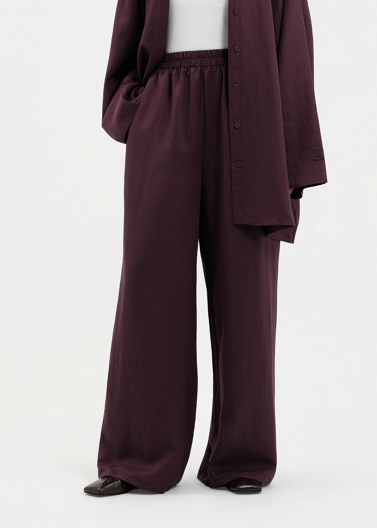 Pantalon casual prune