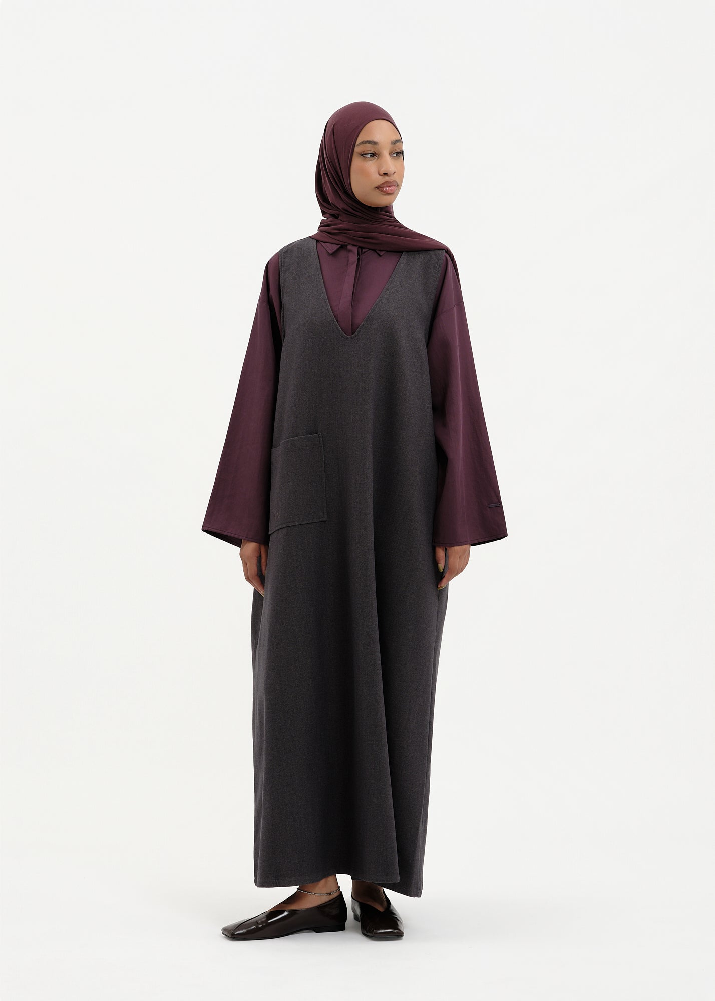 Robe sans manches grey