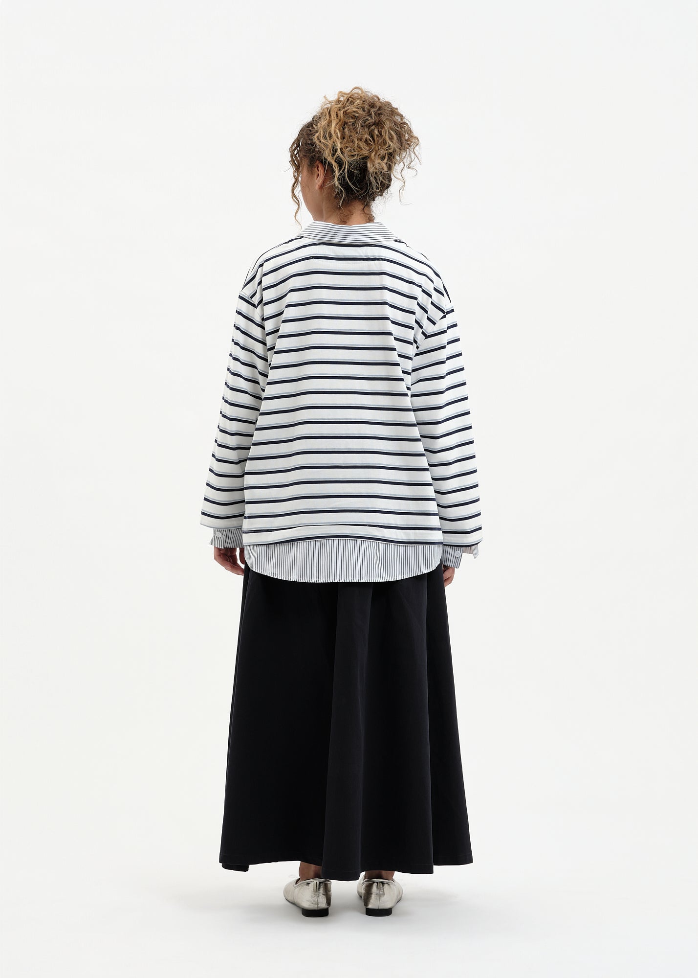 white stripe polo
