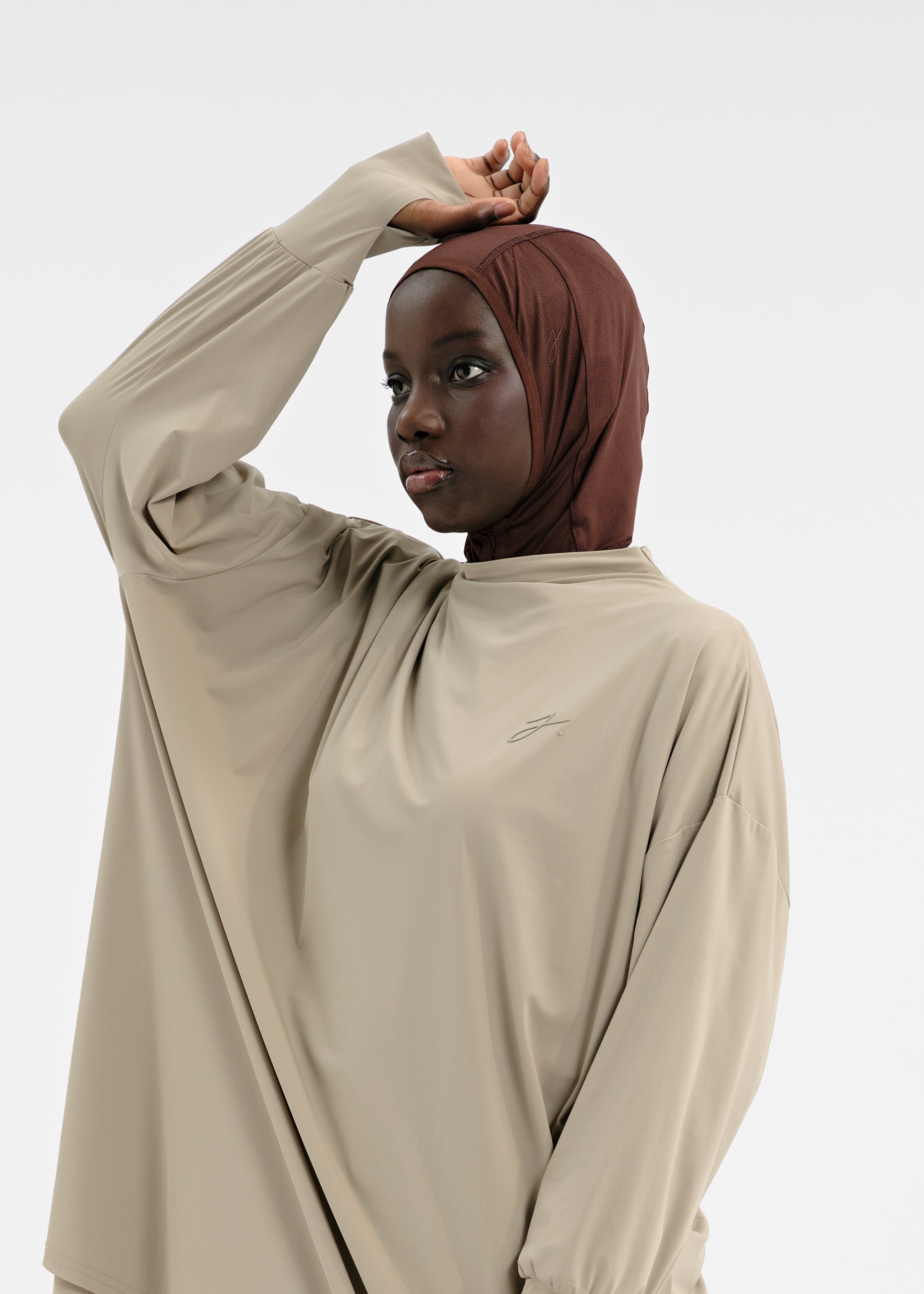 Air-Fit hijab marron