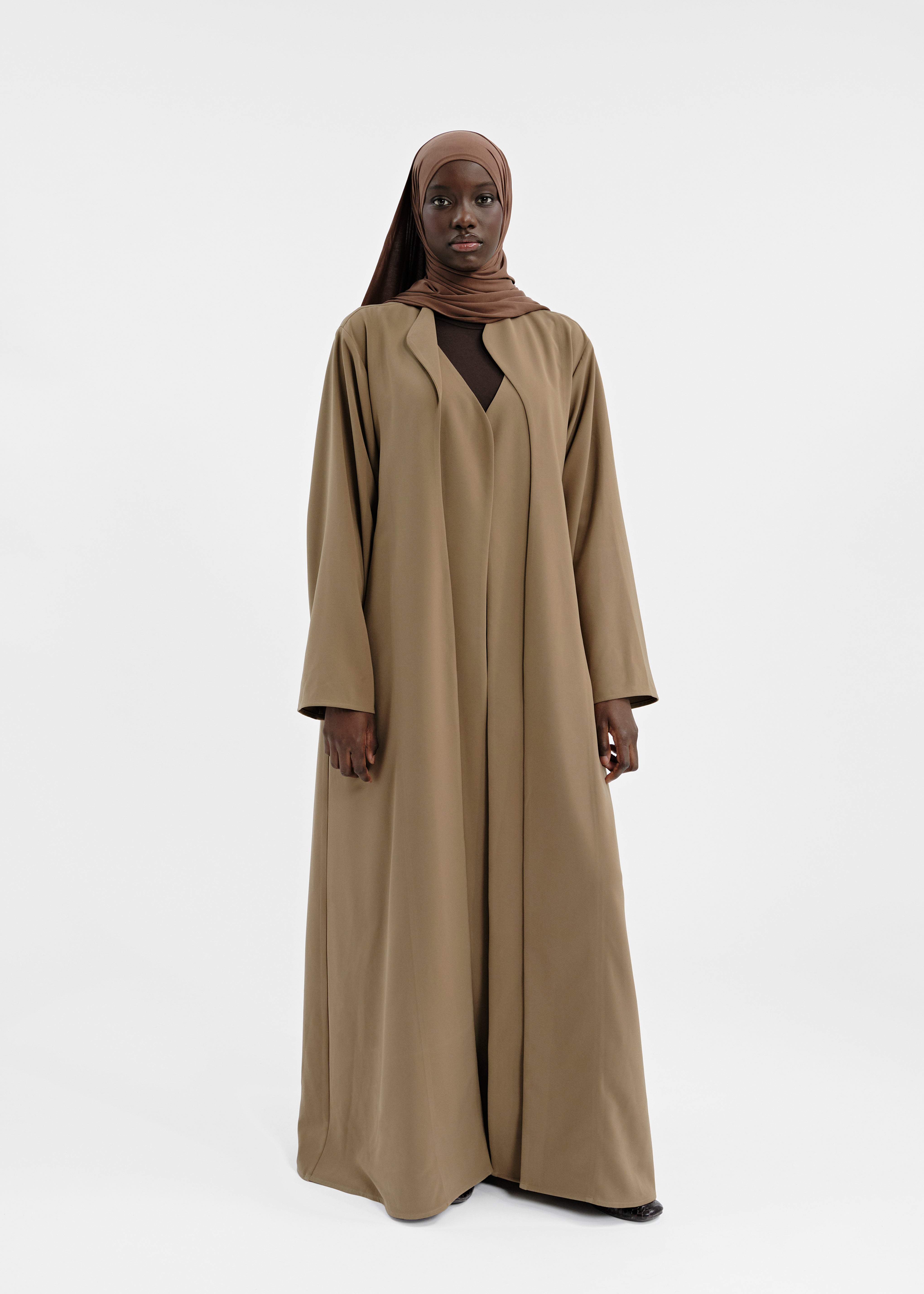 Abaya epure taupe