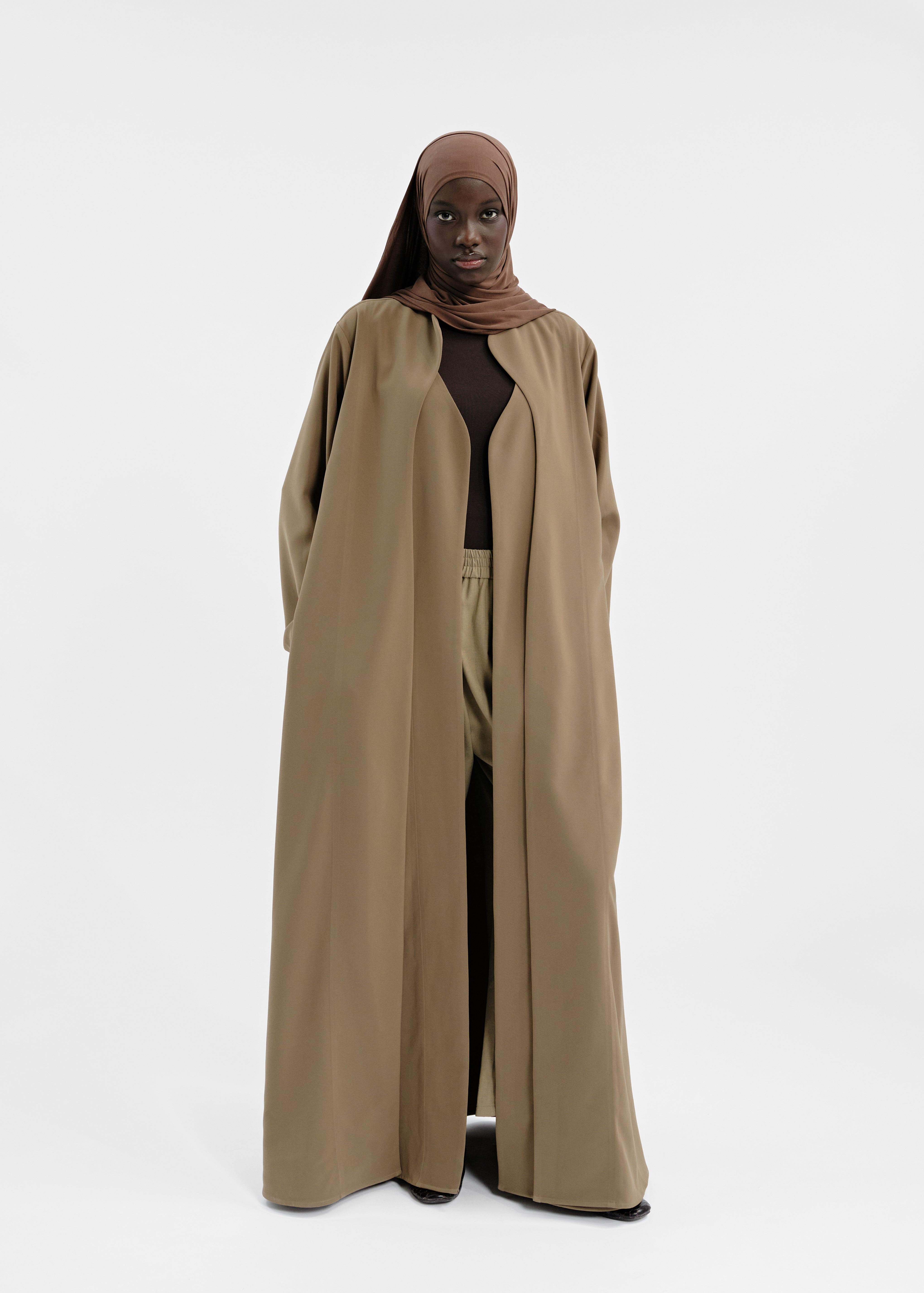 Abaya epure taupe