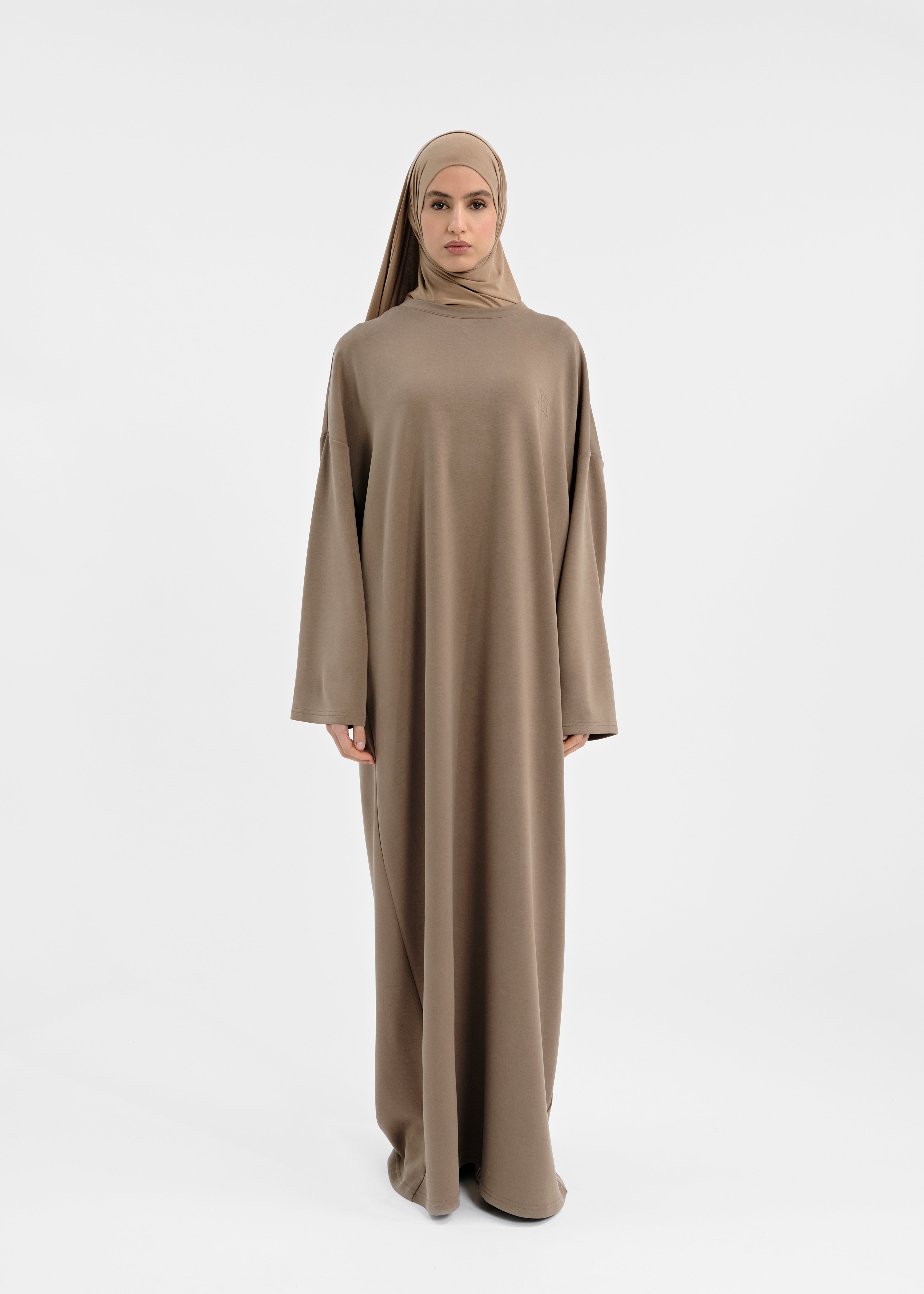 Robe over modal taupe