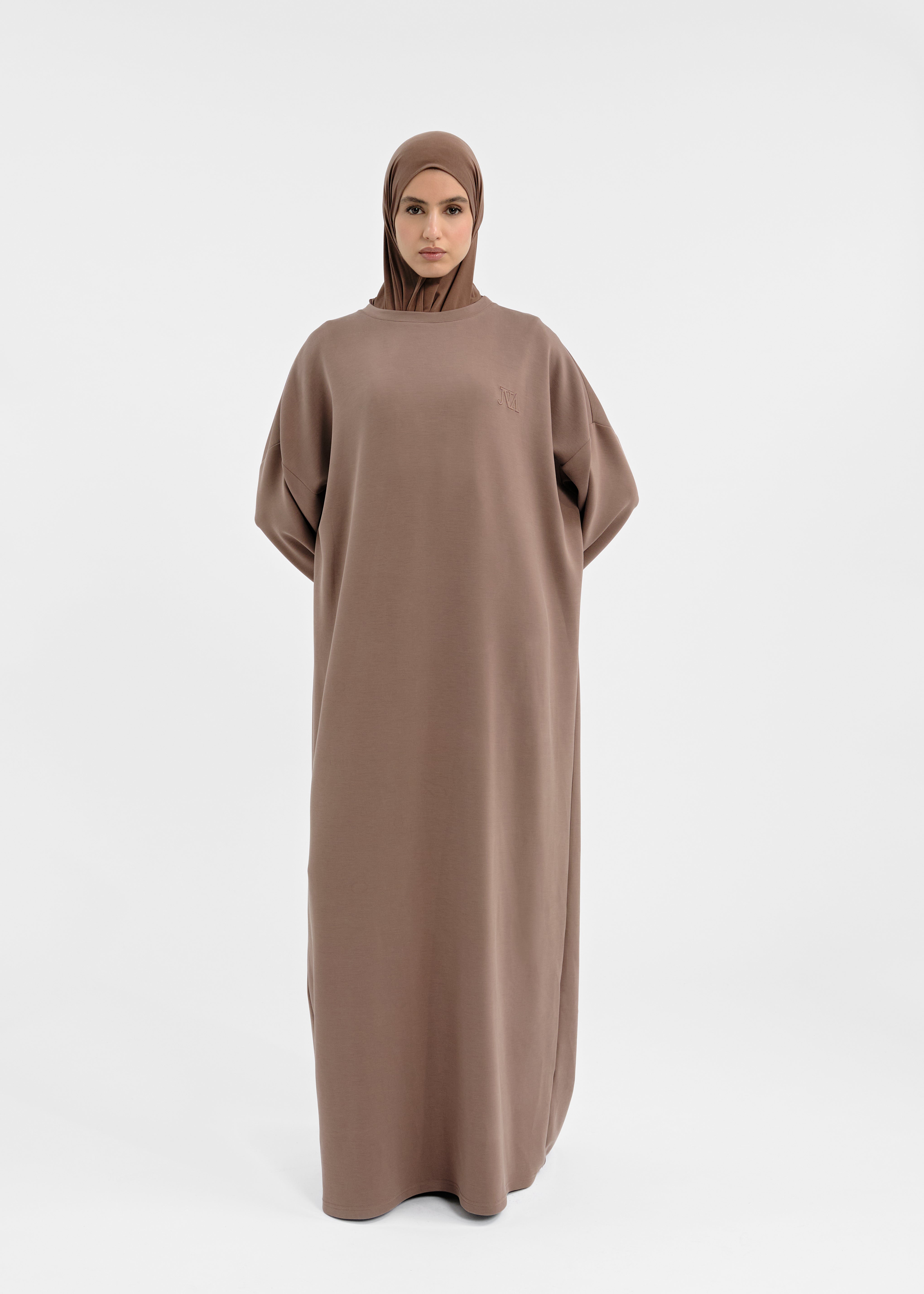 Over modal dress chocolate