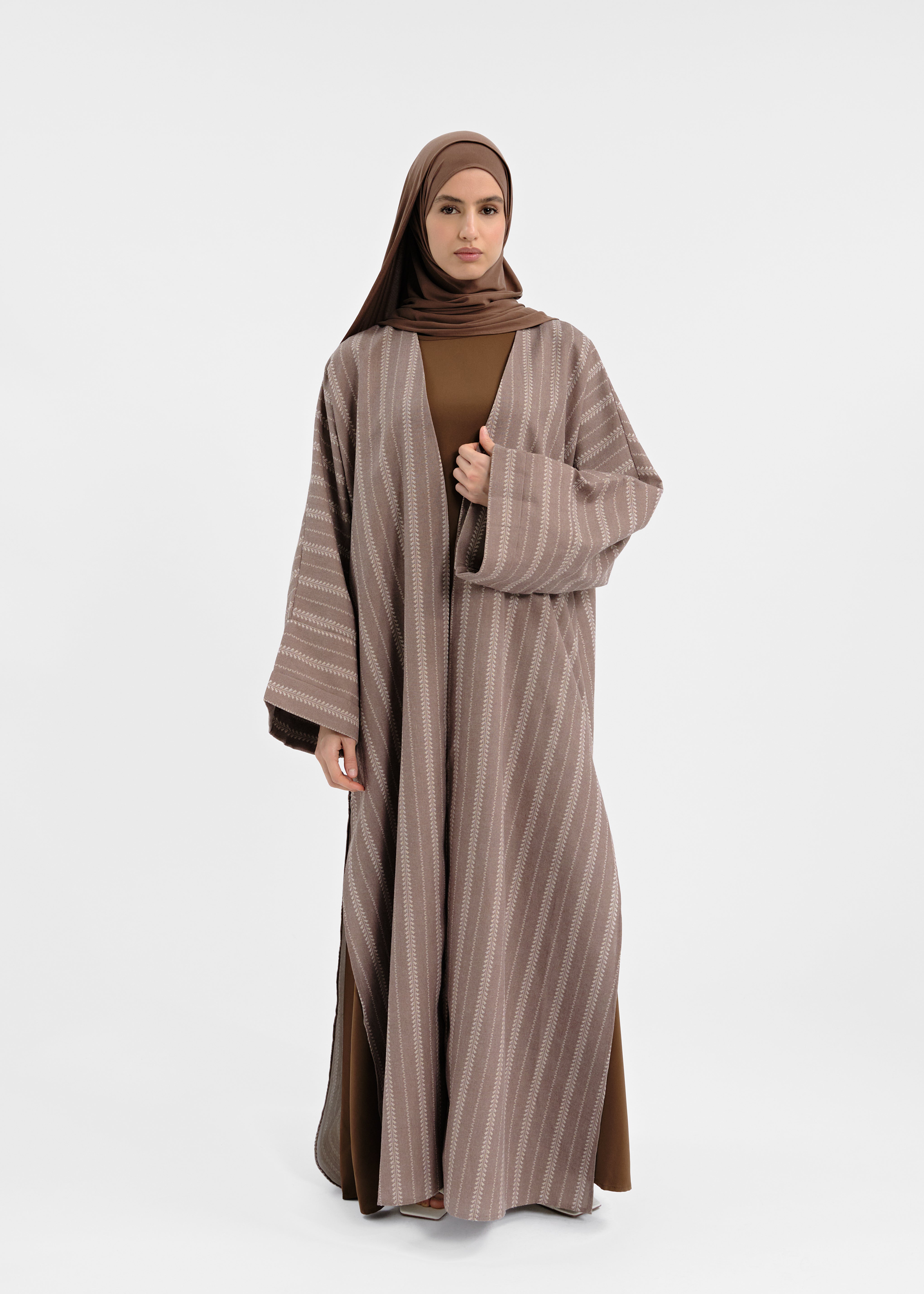 Abaya set Douiret marron