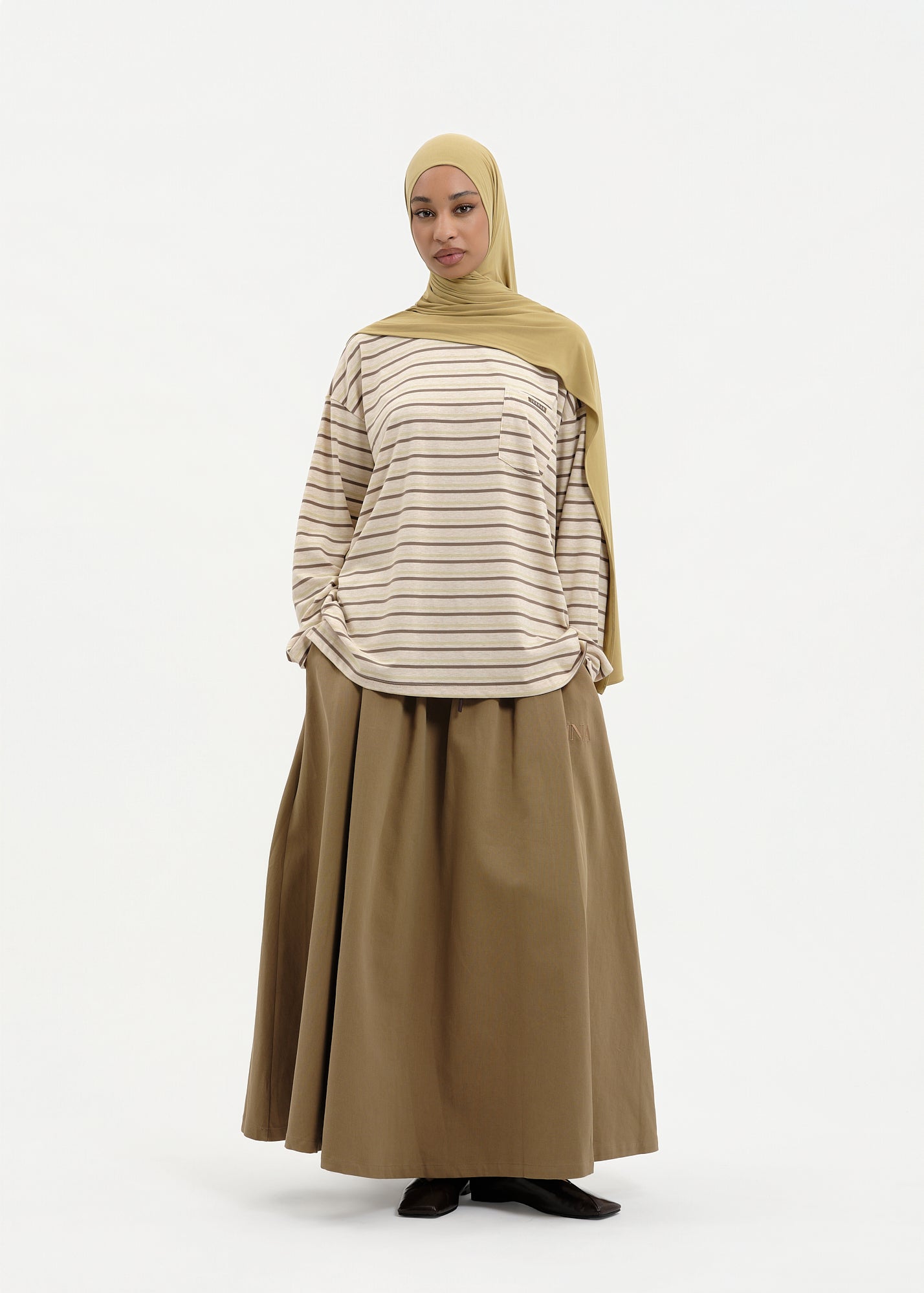 T-shirt slouchy taupe