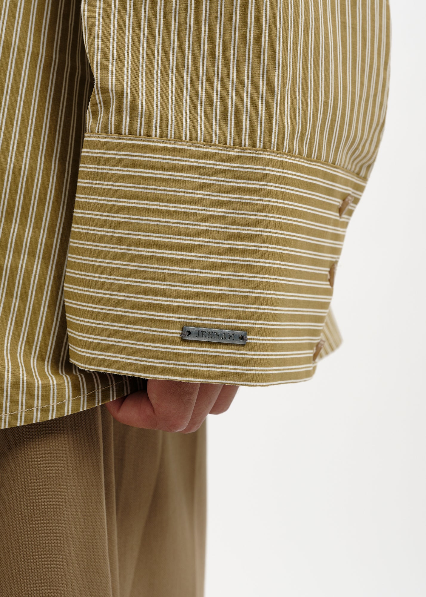Chemise à nouer anis