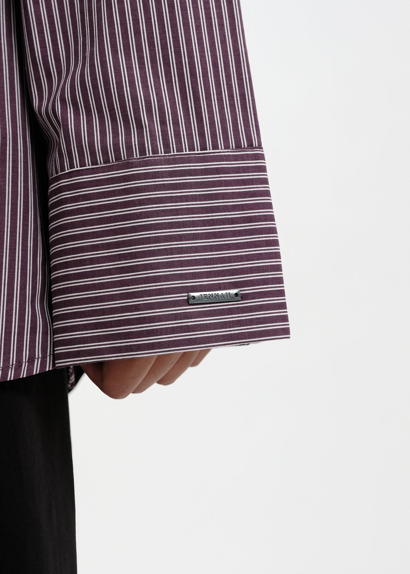 Plum tie shirt