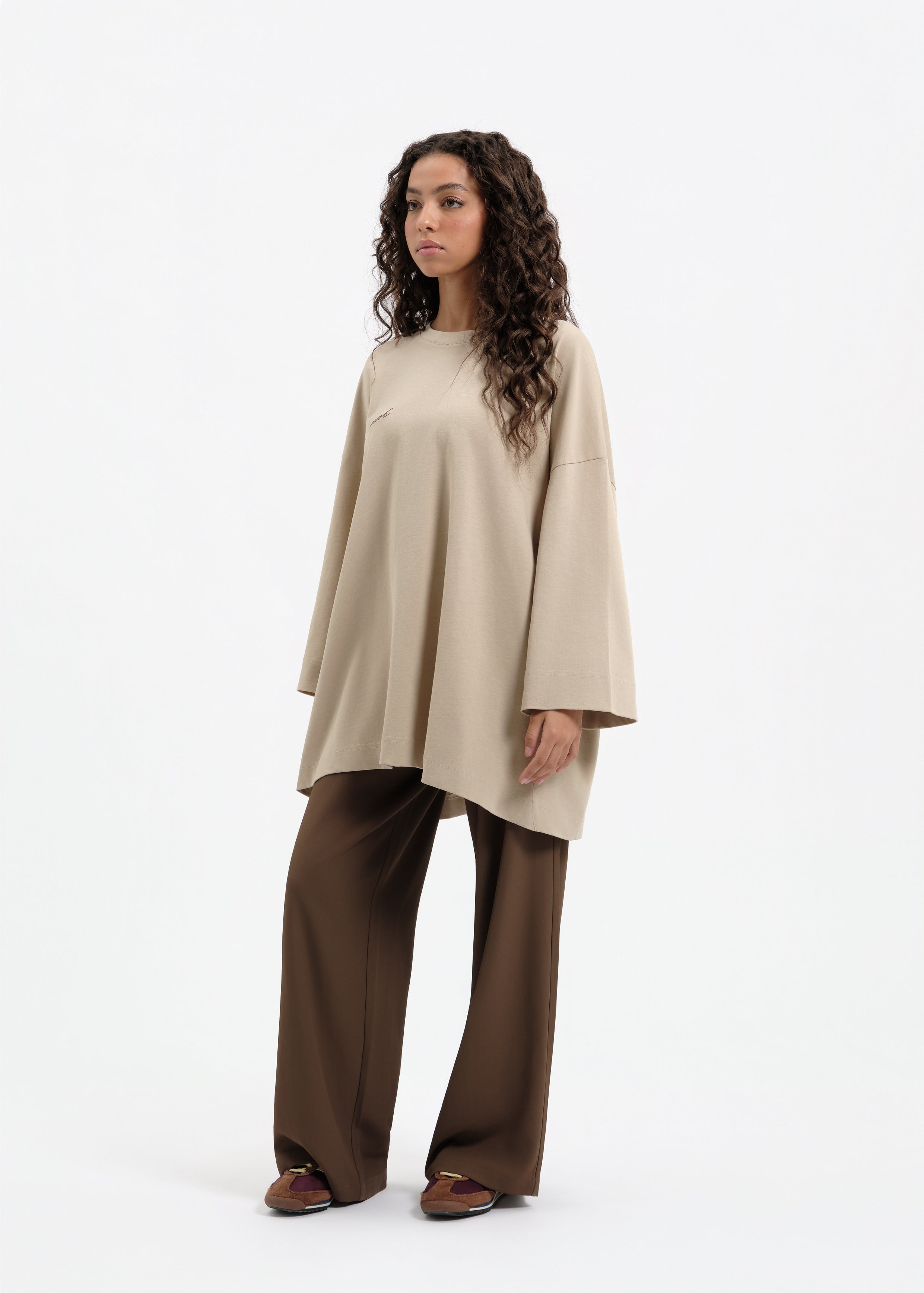 T-shirt oversize latte